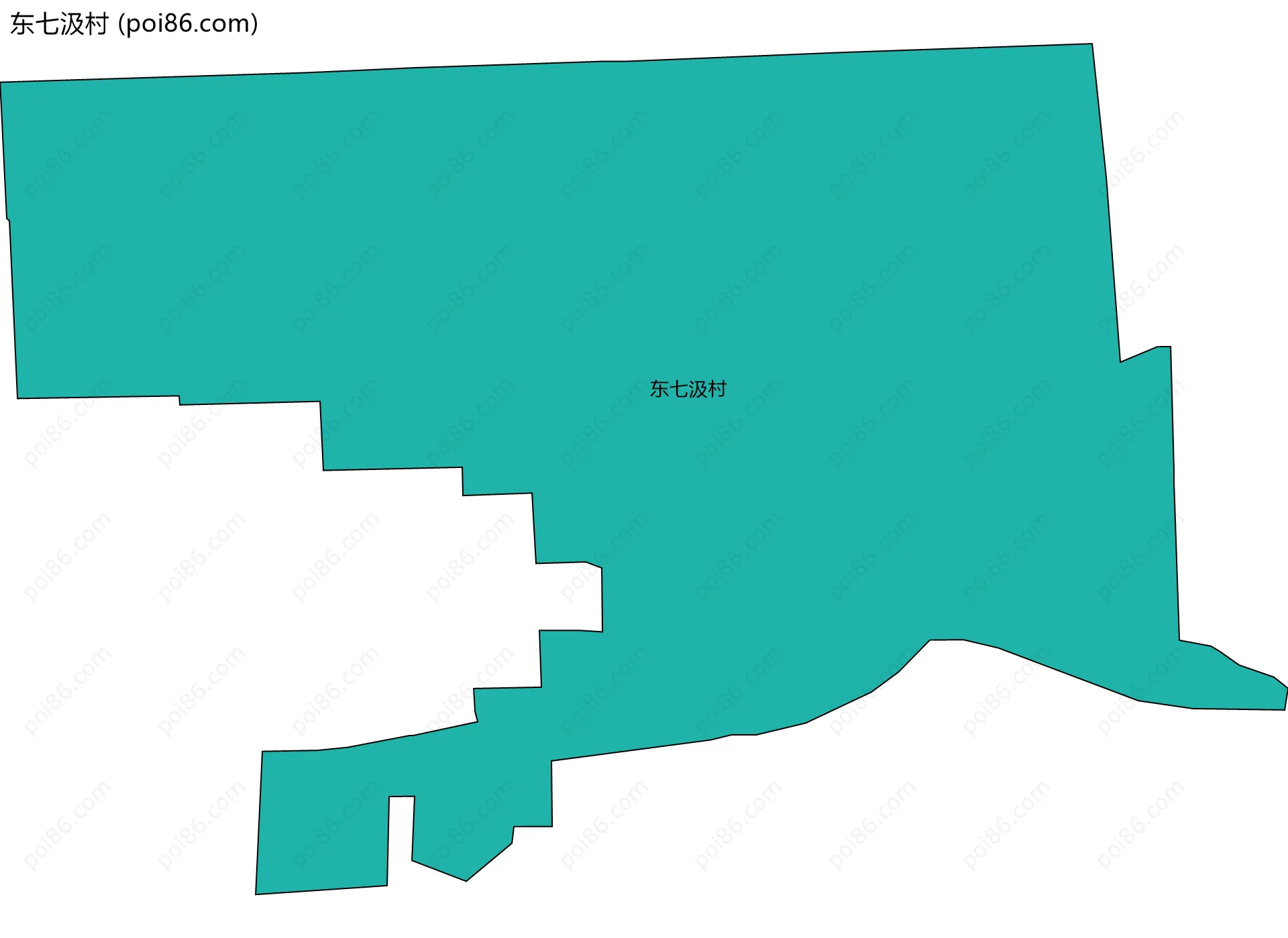 东七汲村边界地图
