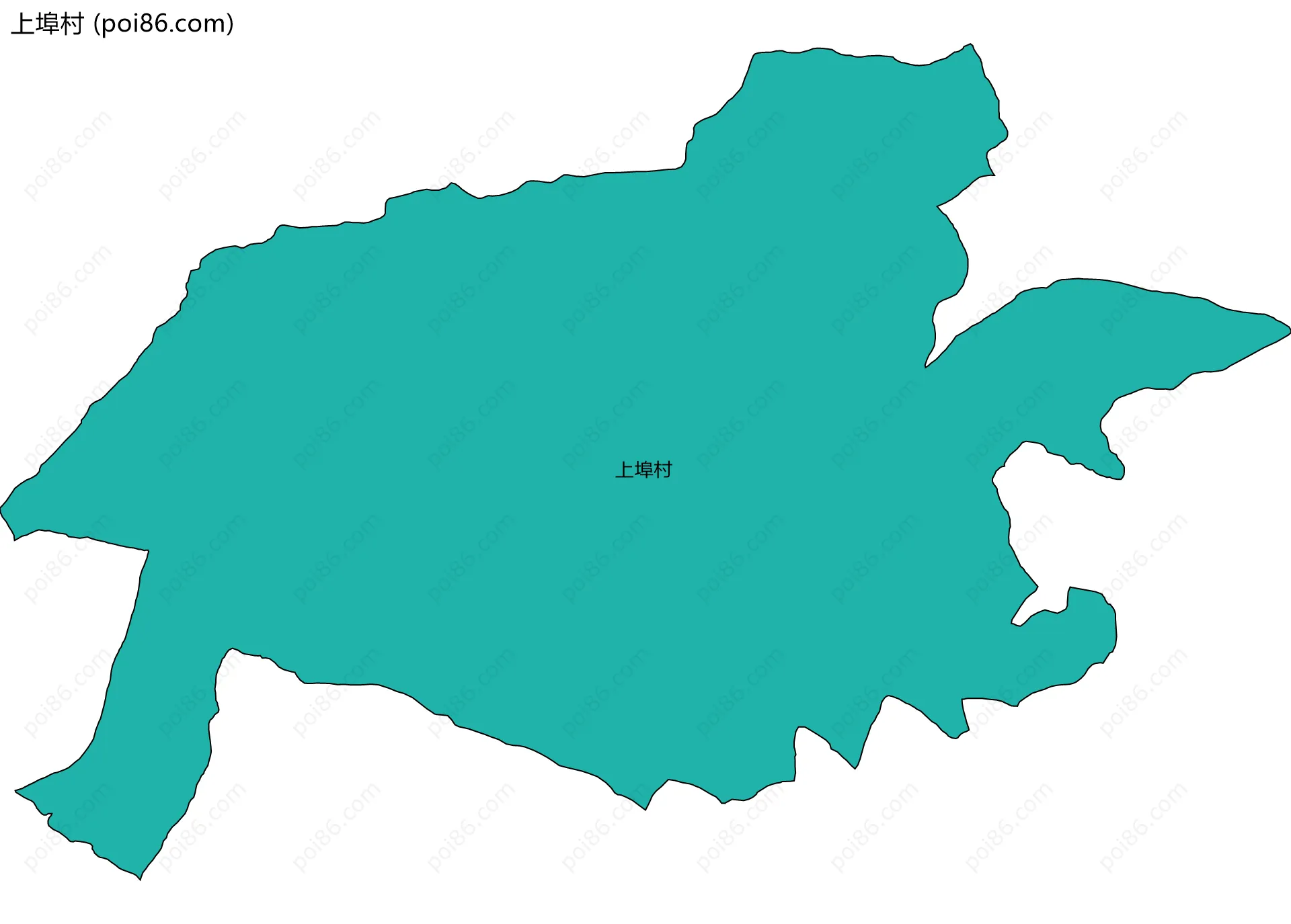 上埠村边界地图