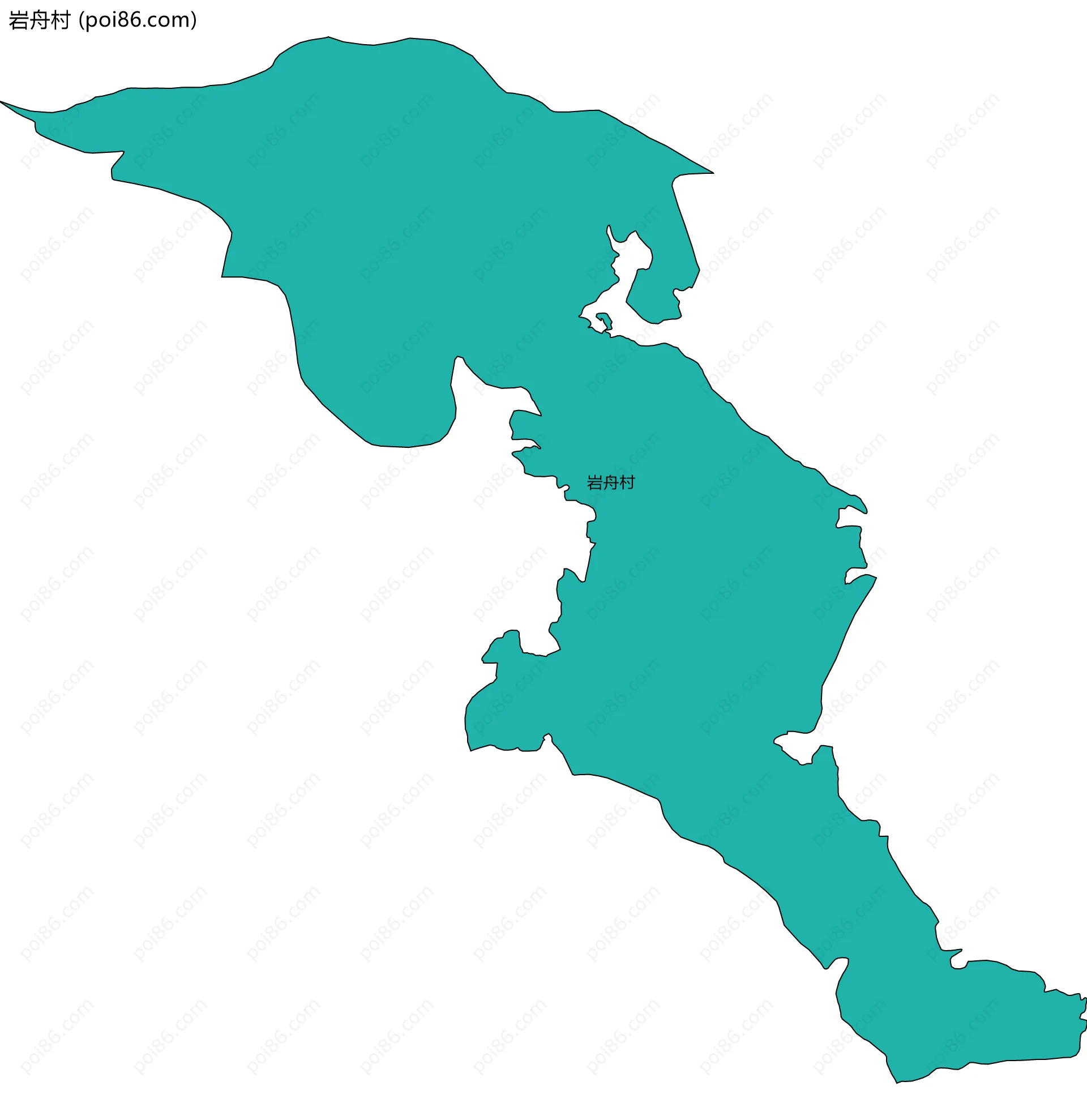 岩舟村边界地图