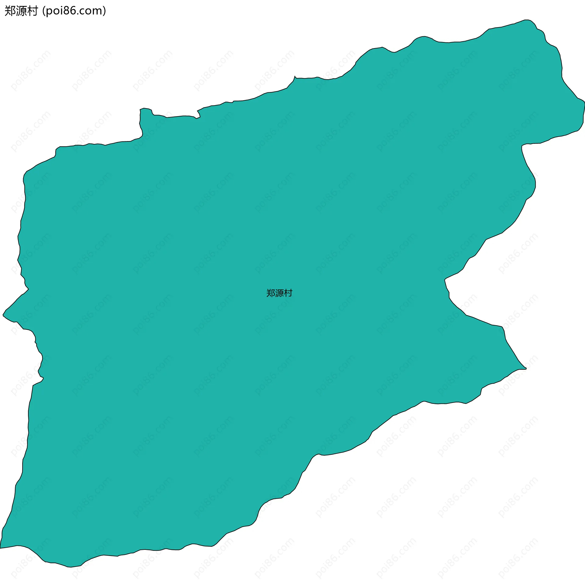 郑源村边界地图