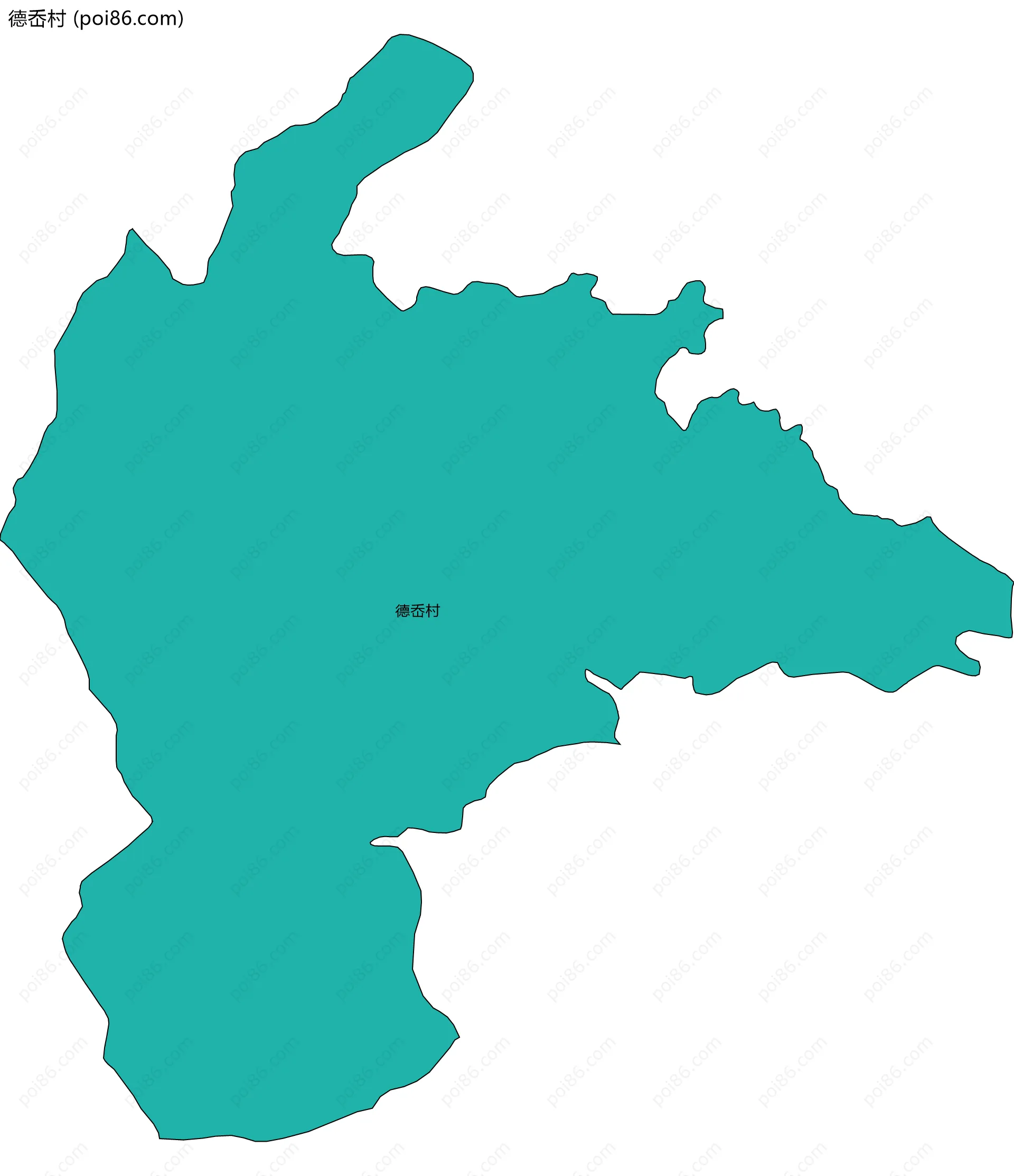 德岙村边界地图