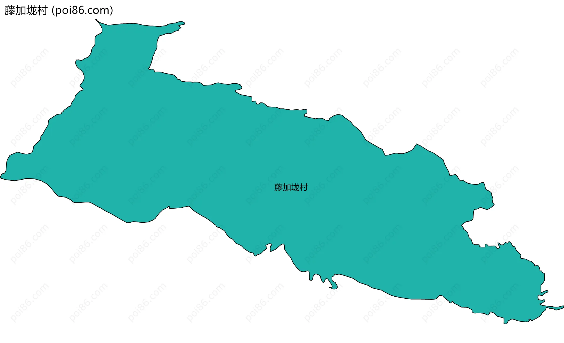 藤加垅村边界地图