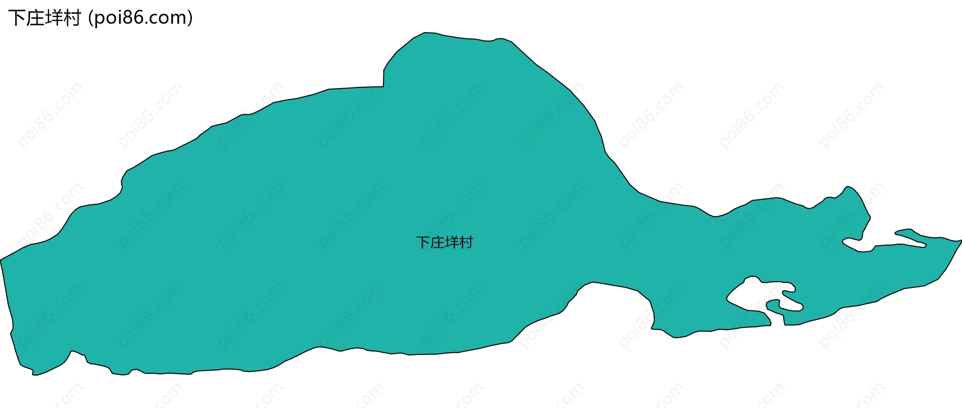 下庄垟村边界地图