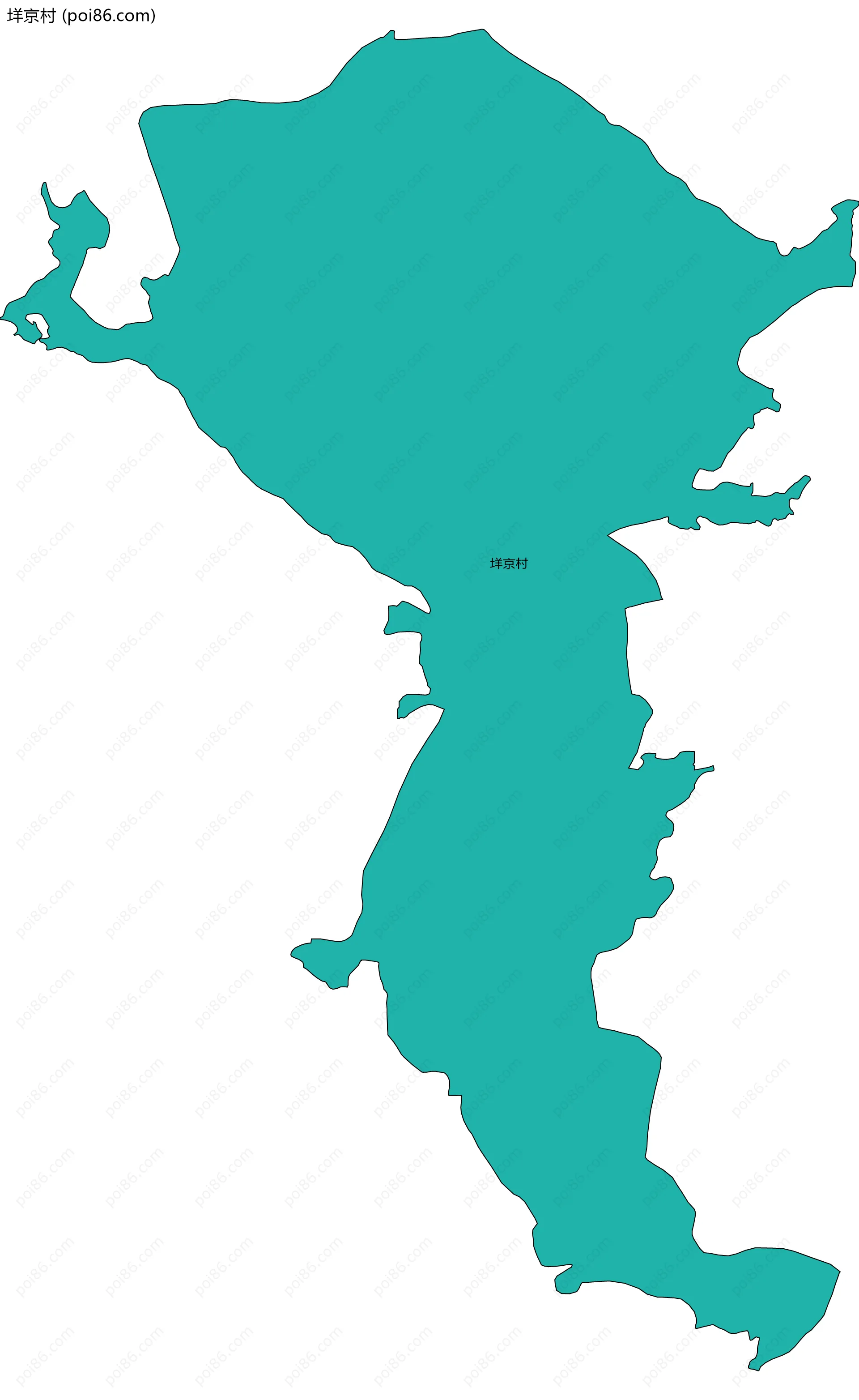 垟京村边界地图