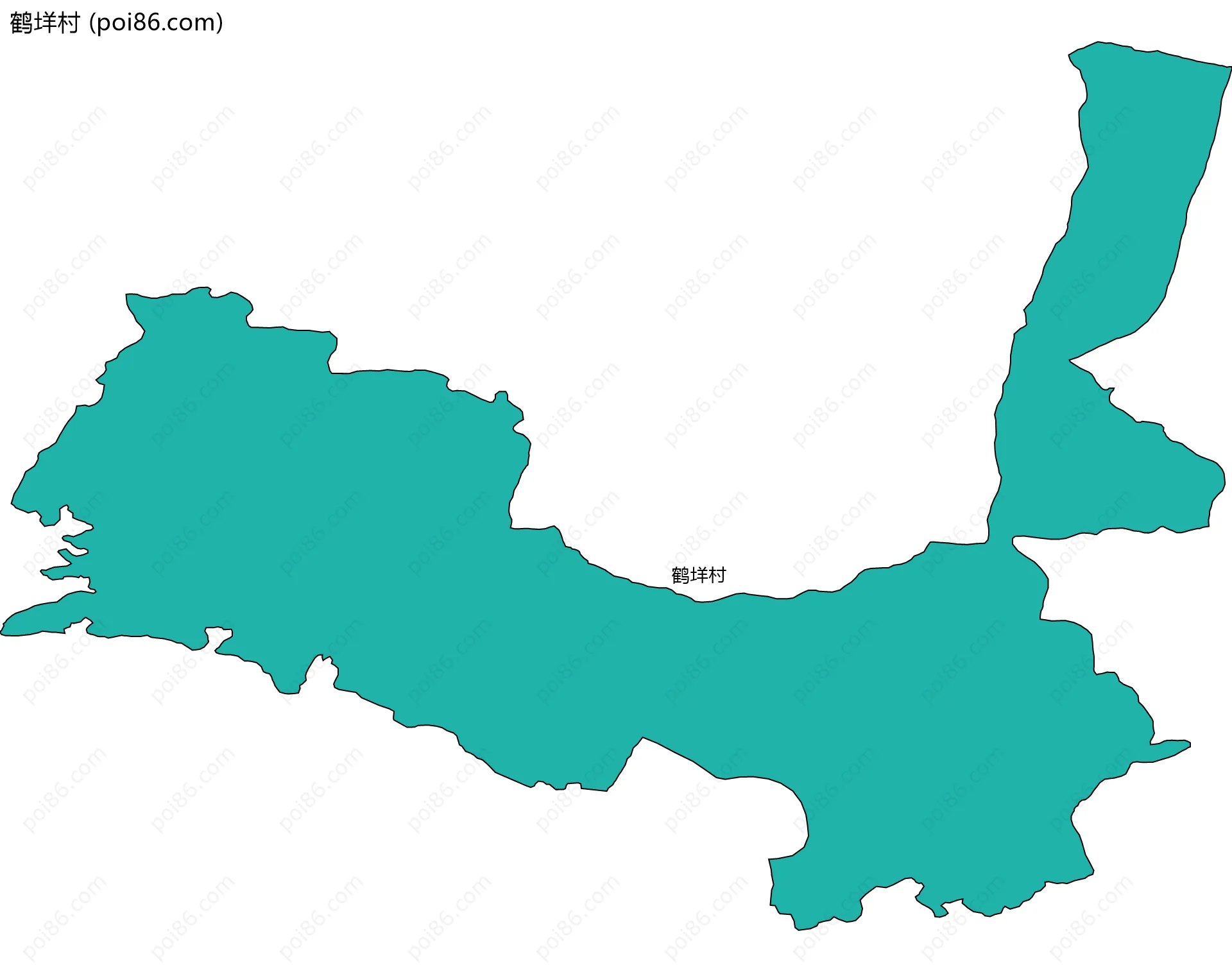 鹤垟村边界地图