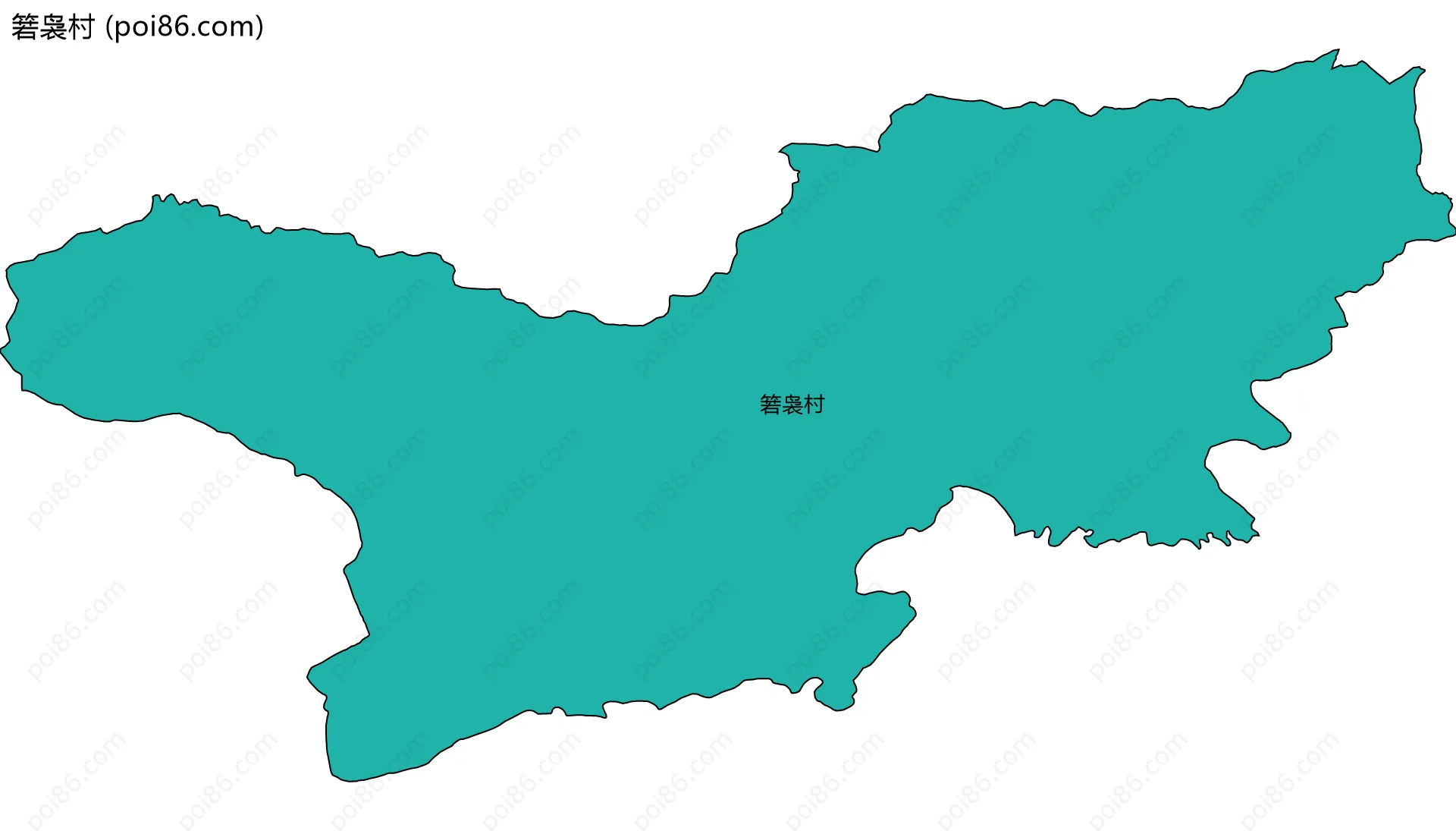 箬袅村边界地图