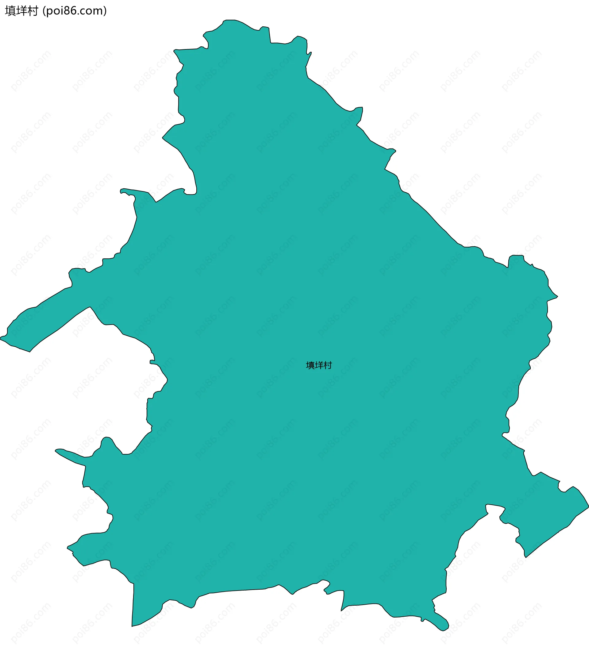 填垟村边界地图
