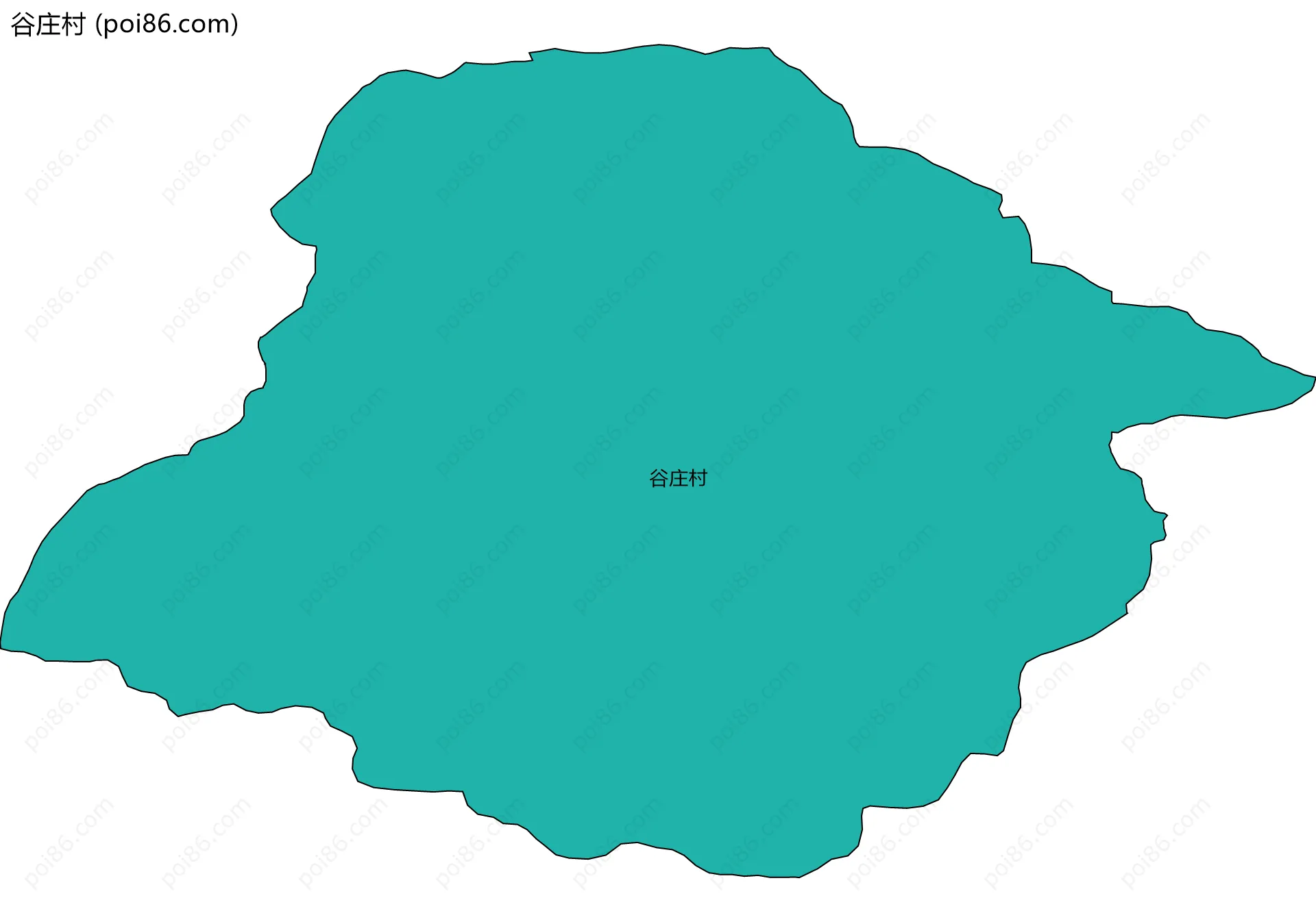 谷庄村边界地图