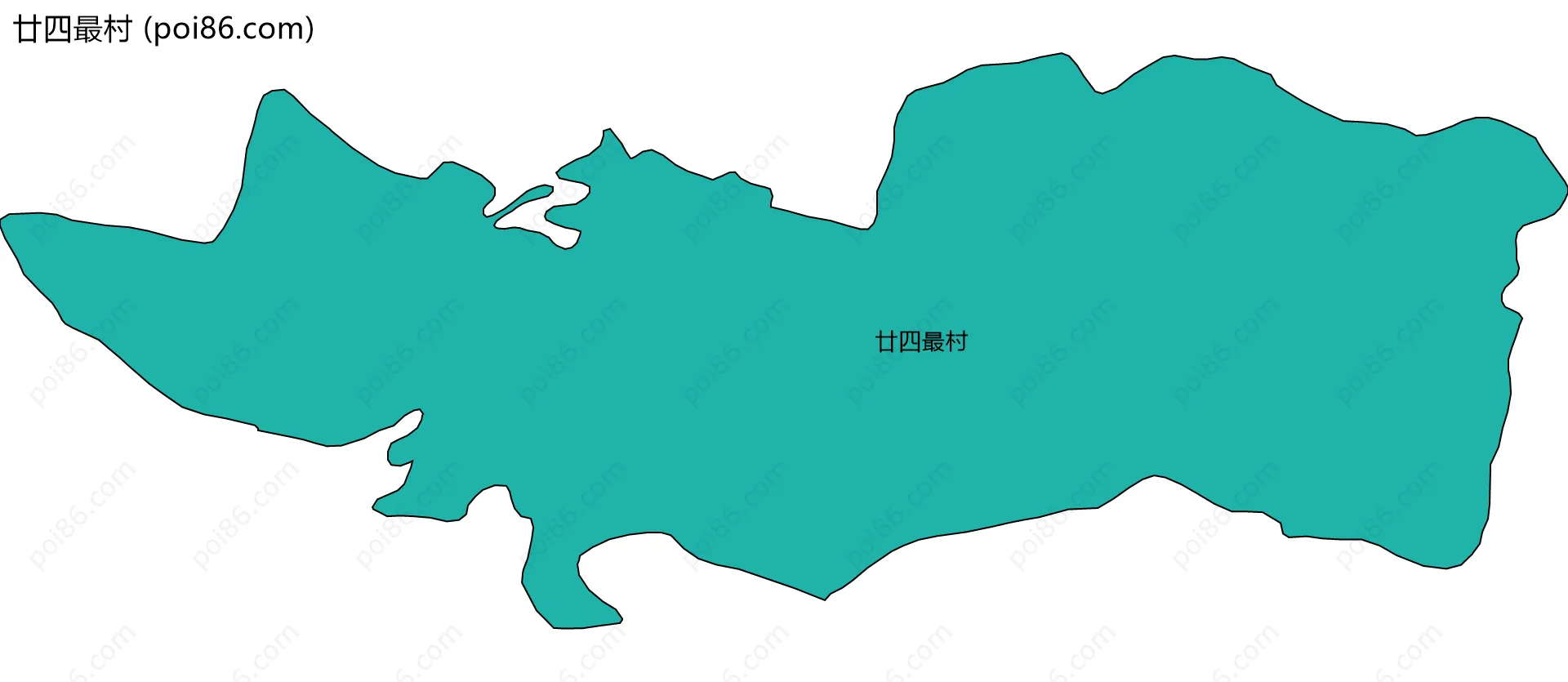 廿四最村边界地图