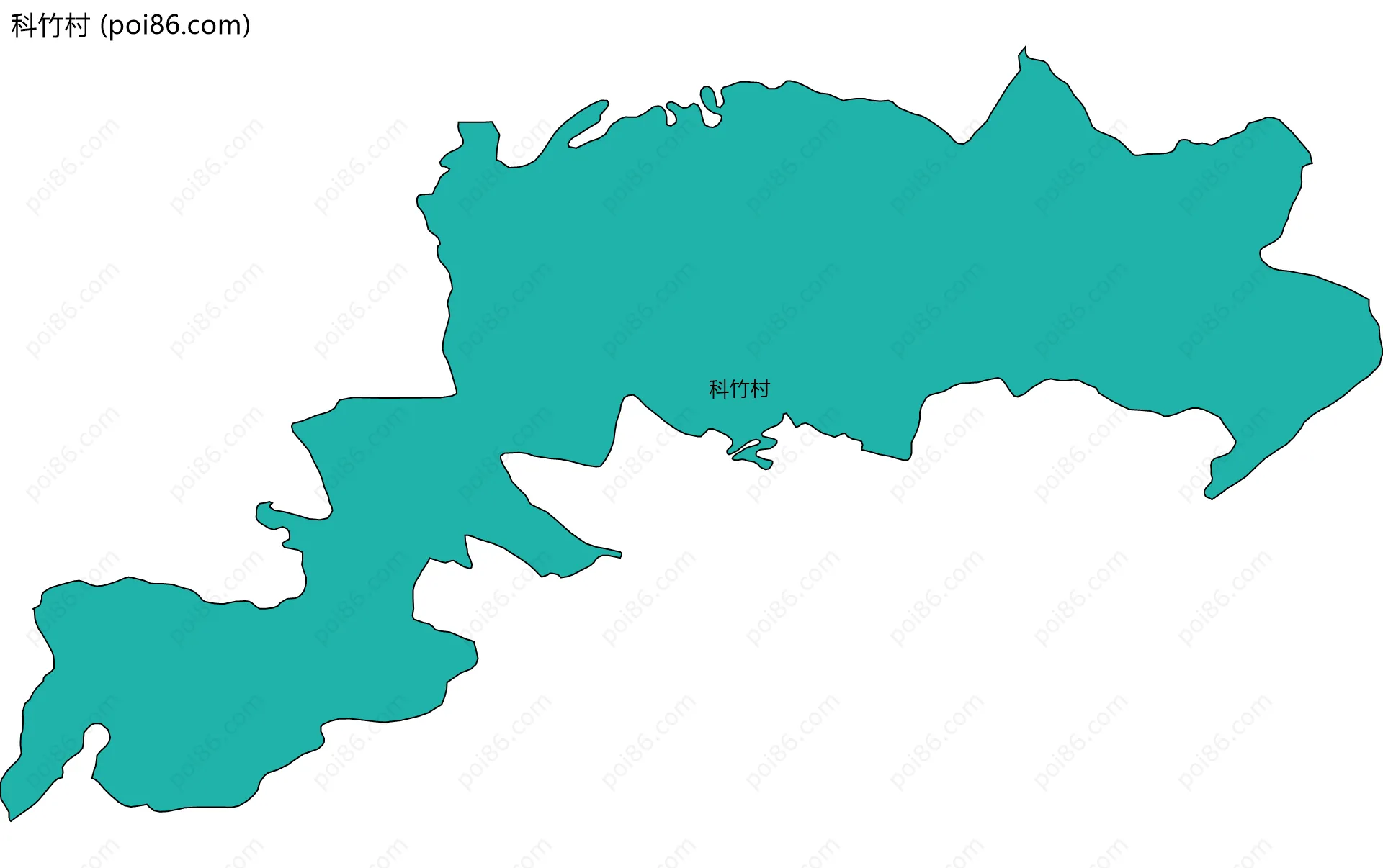 科竹村边界地图