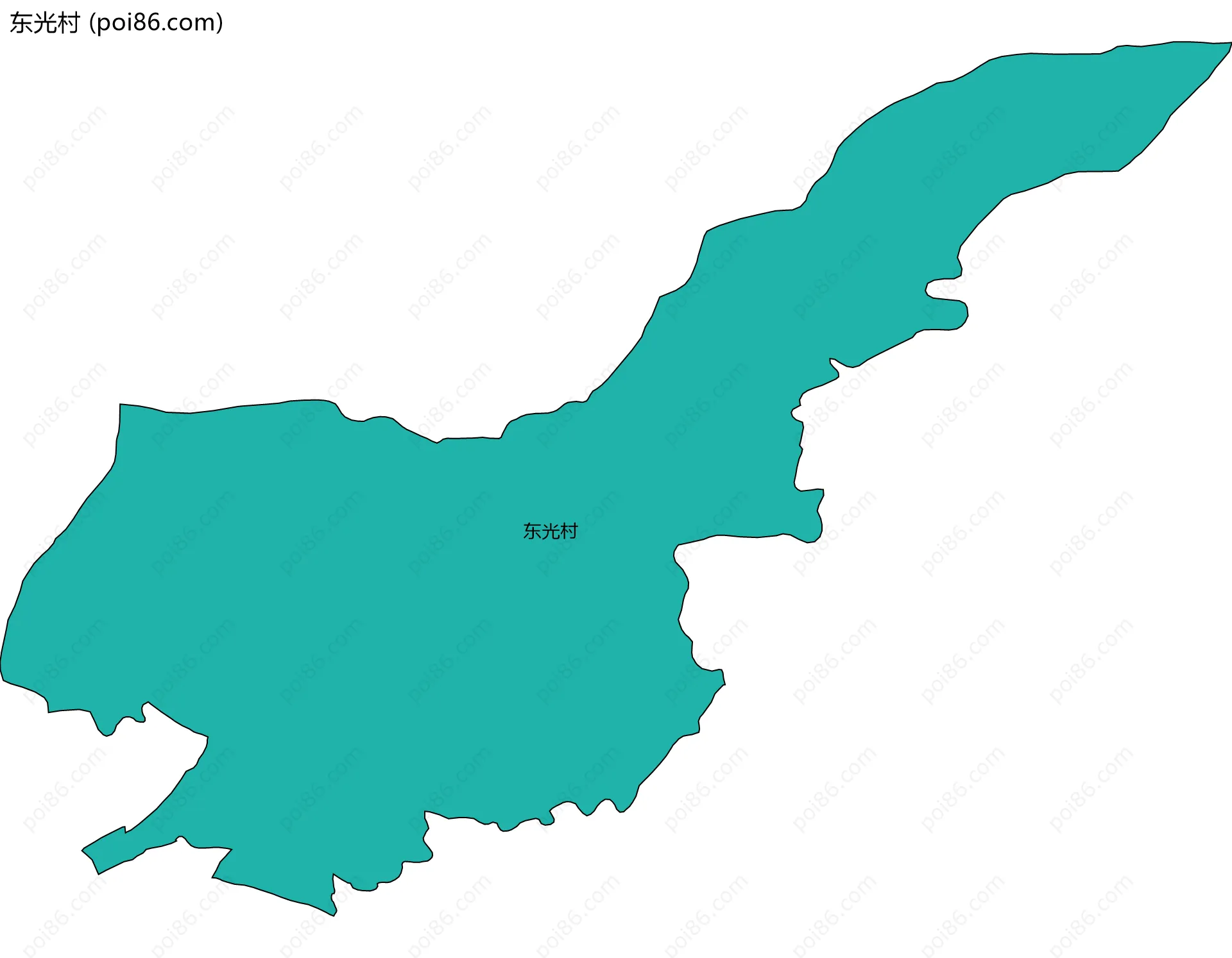 东光村边界地图