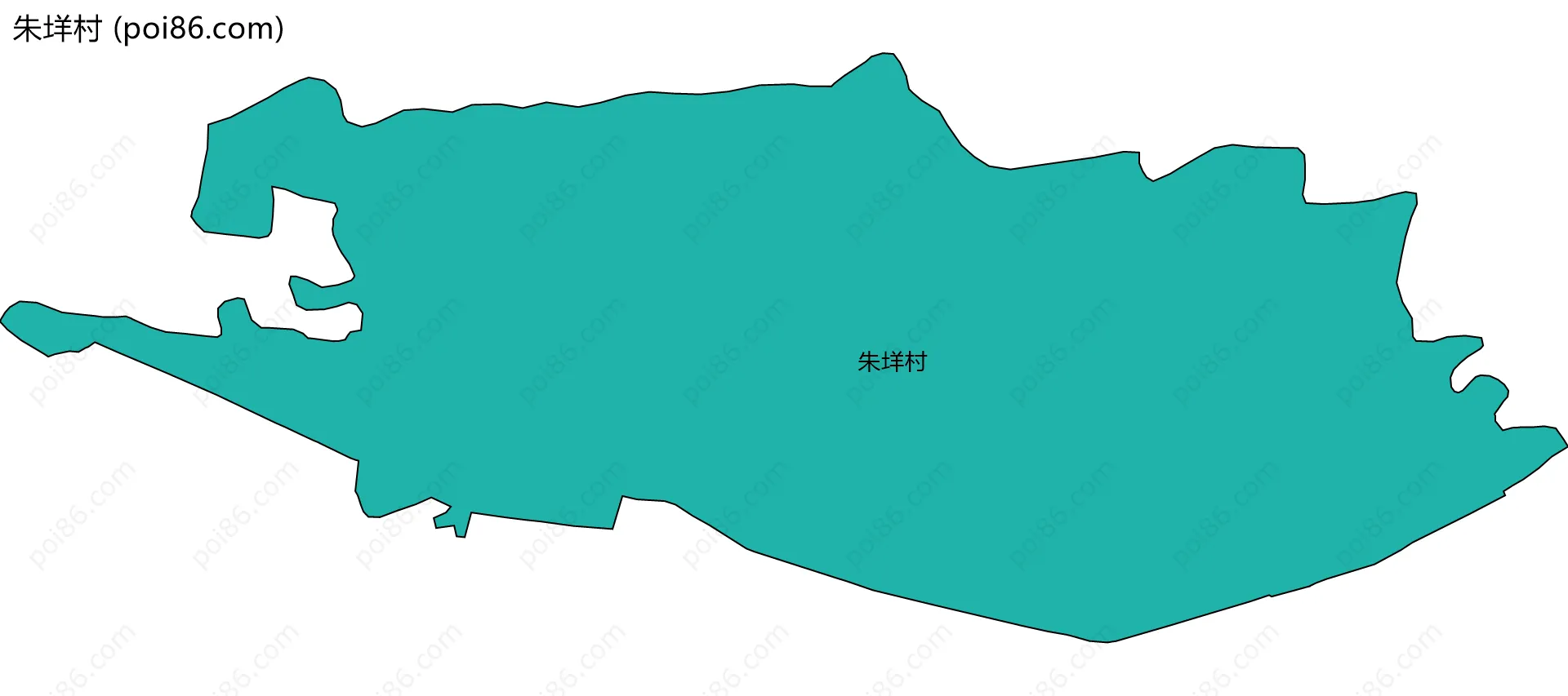 朱垟村边界地图