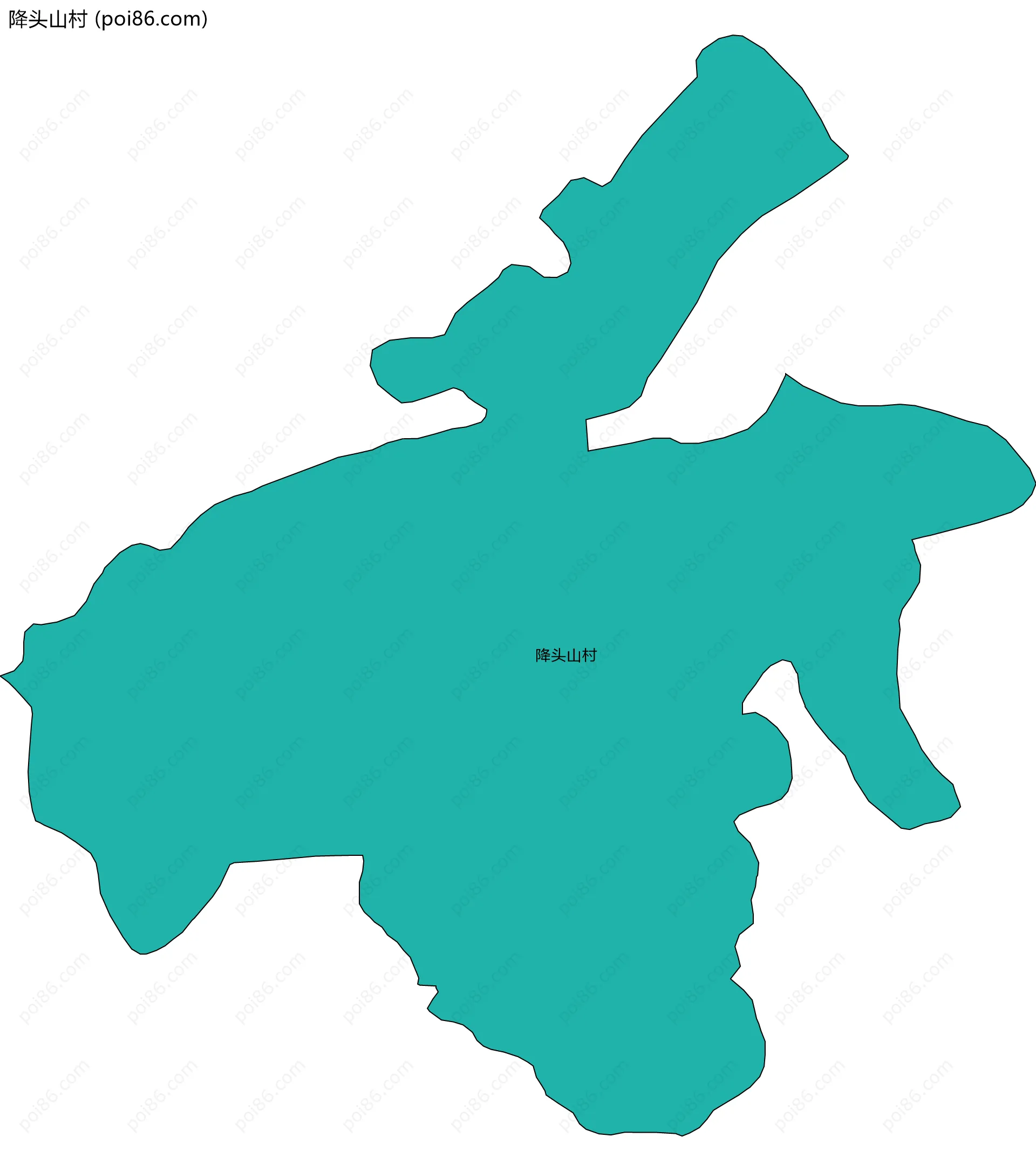 降头山村边界地图