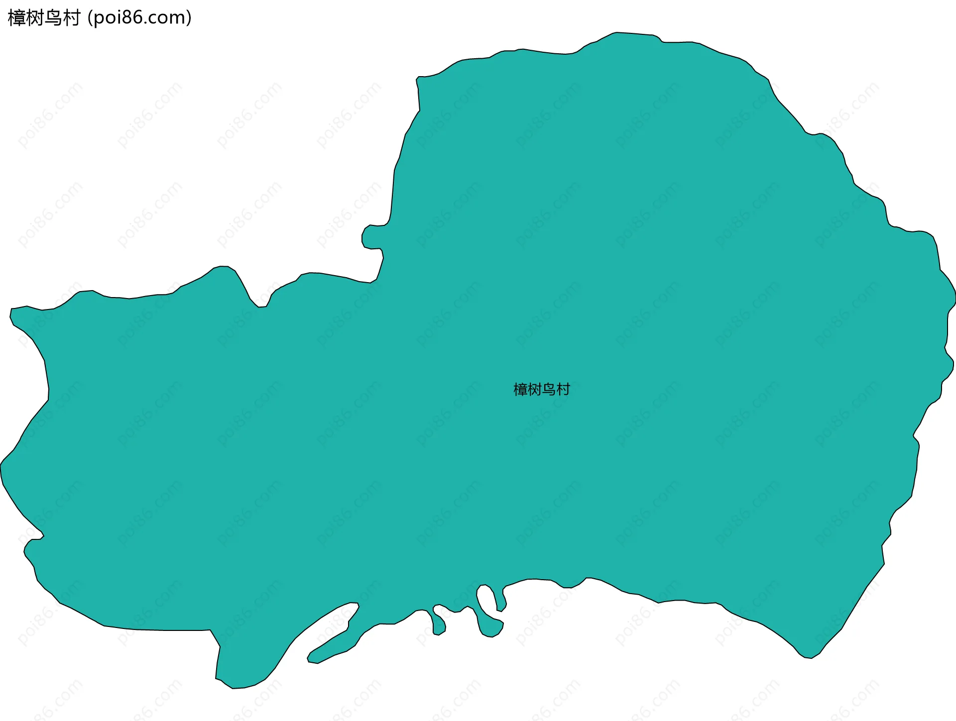樟树鸟村边界地图
