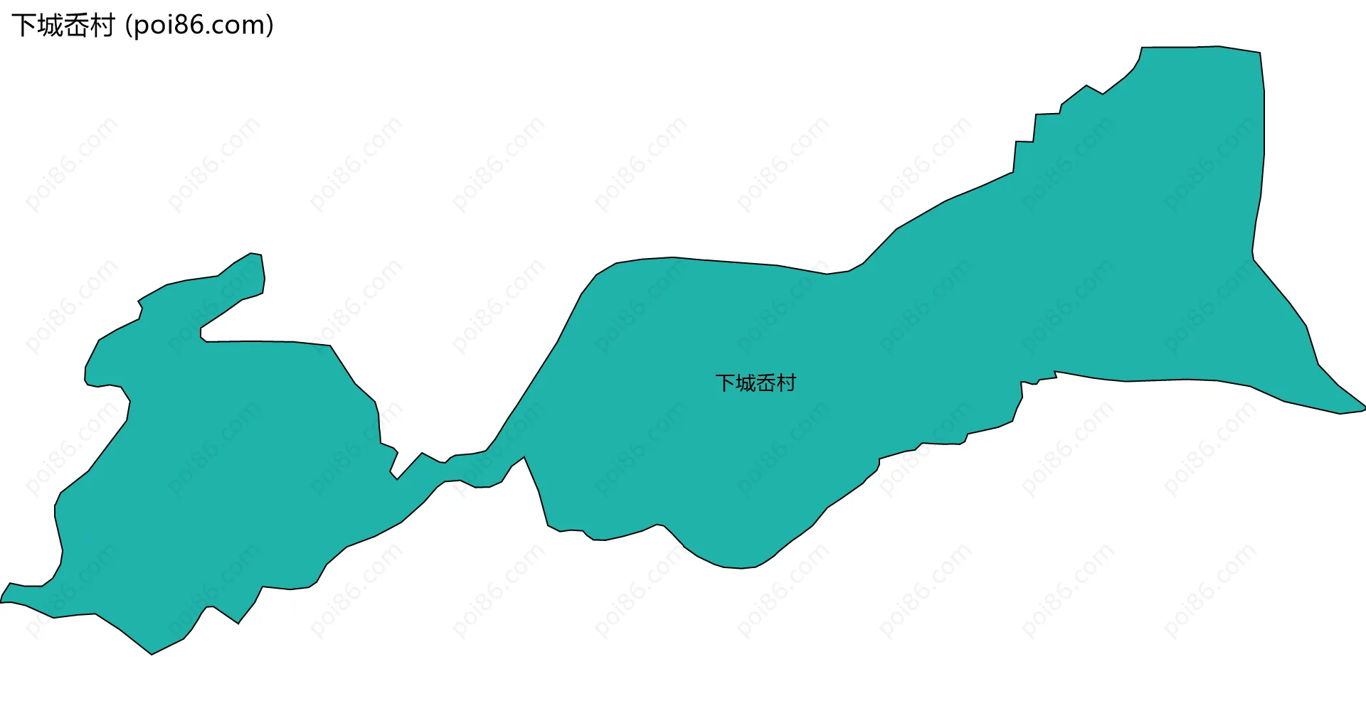 下城岙村边界地图