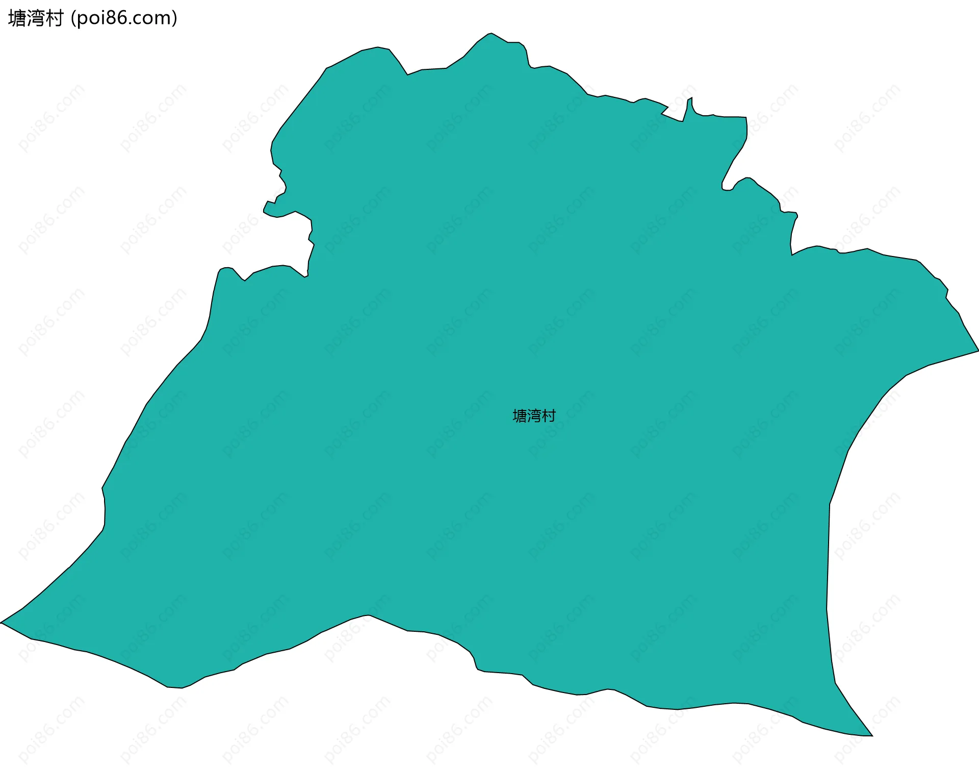 塘湾村边界地图