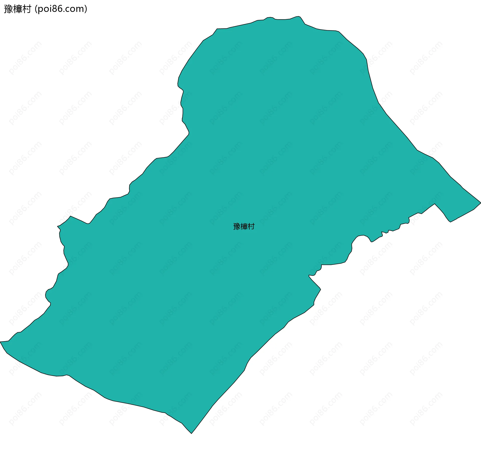 豫樟村边界地图