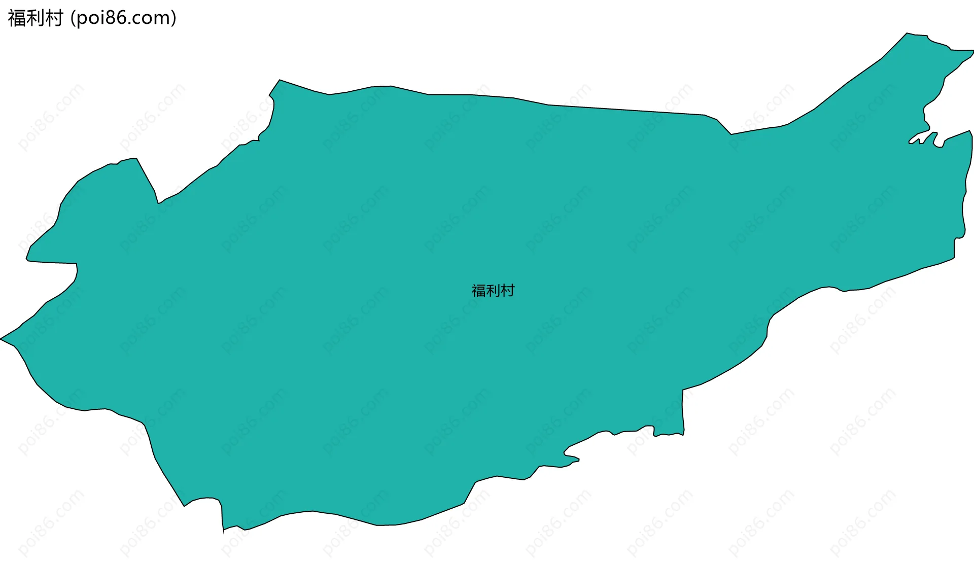 福利村边界地图