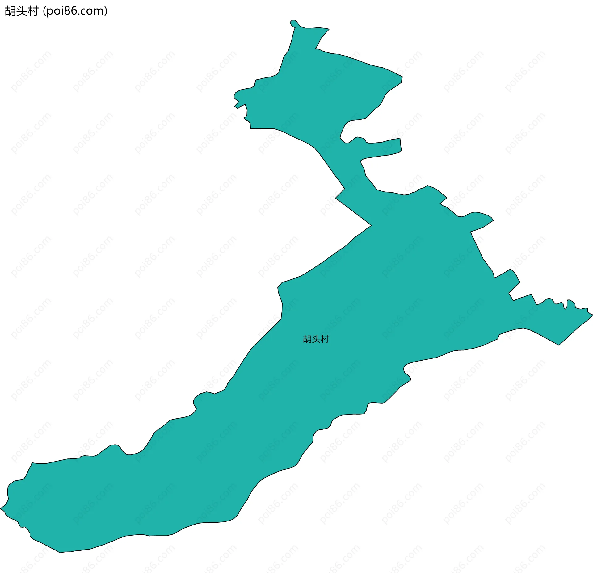 胡头村边界地图