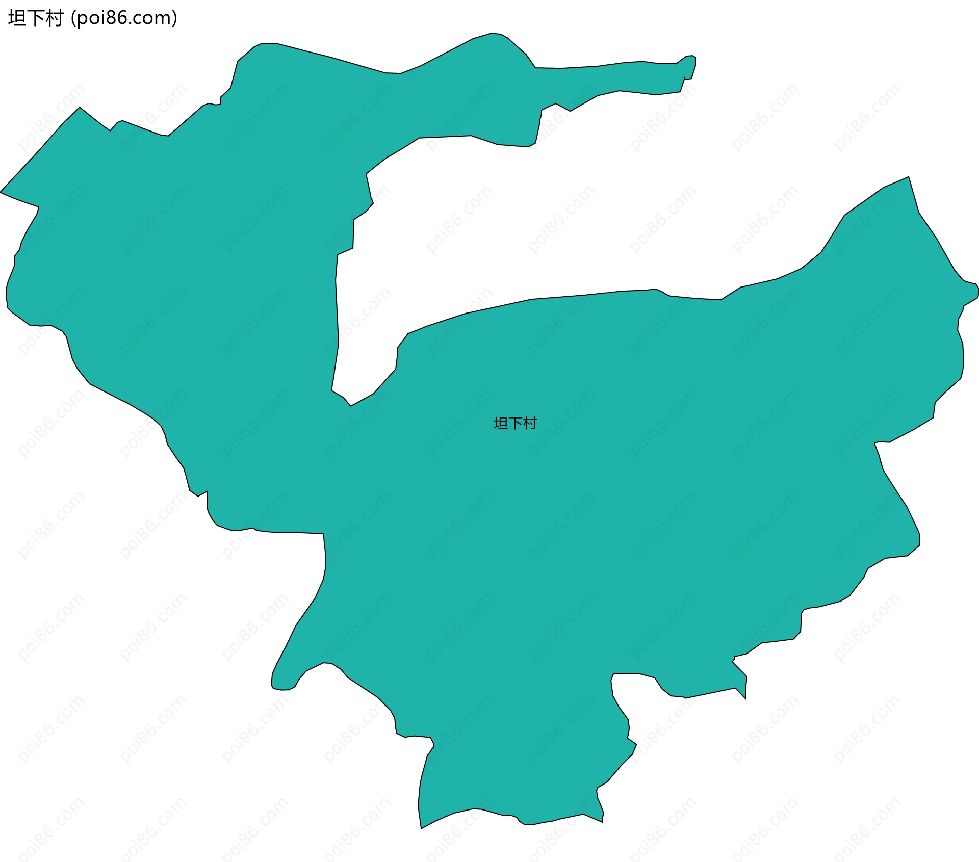 坦下村边界地图
