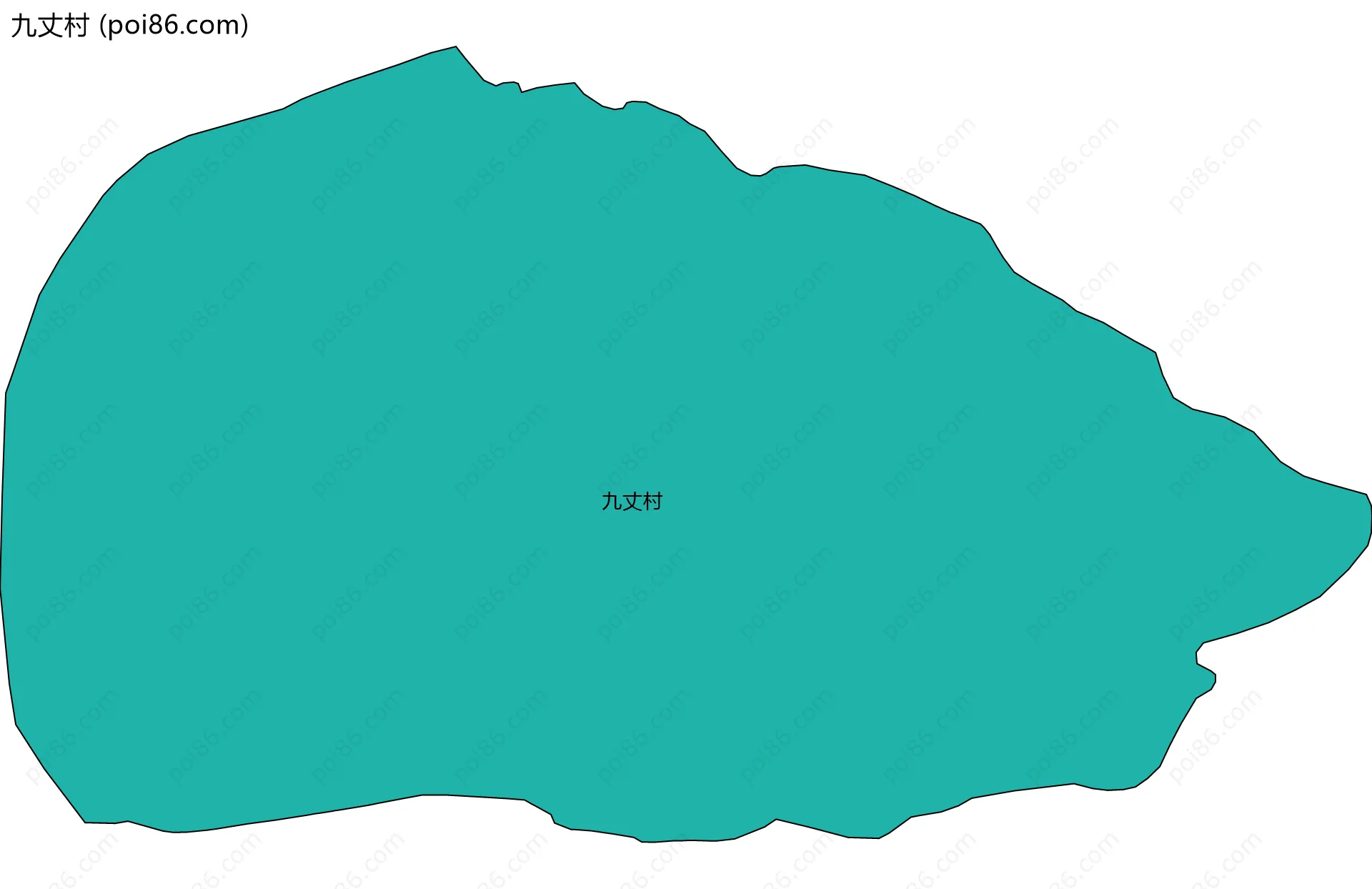 九丈村边界地图