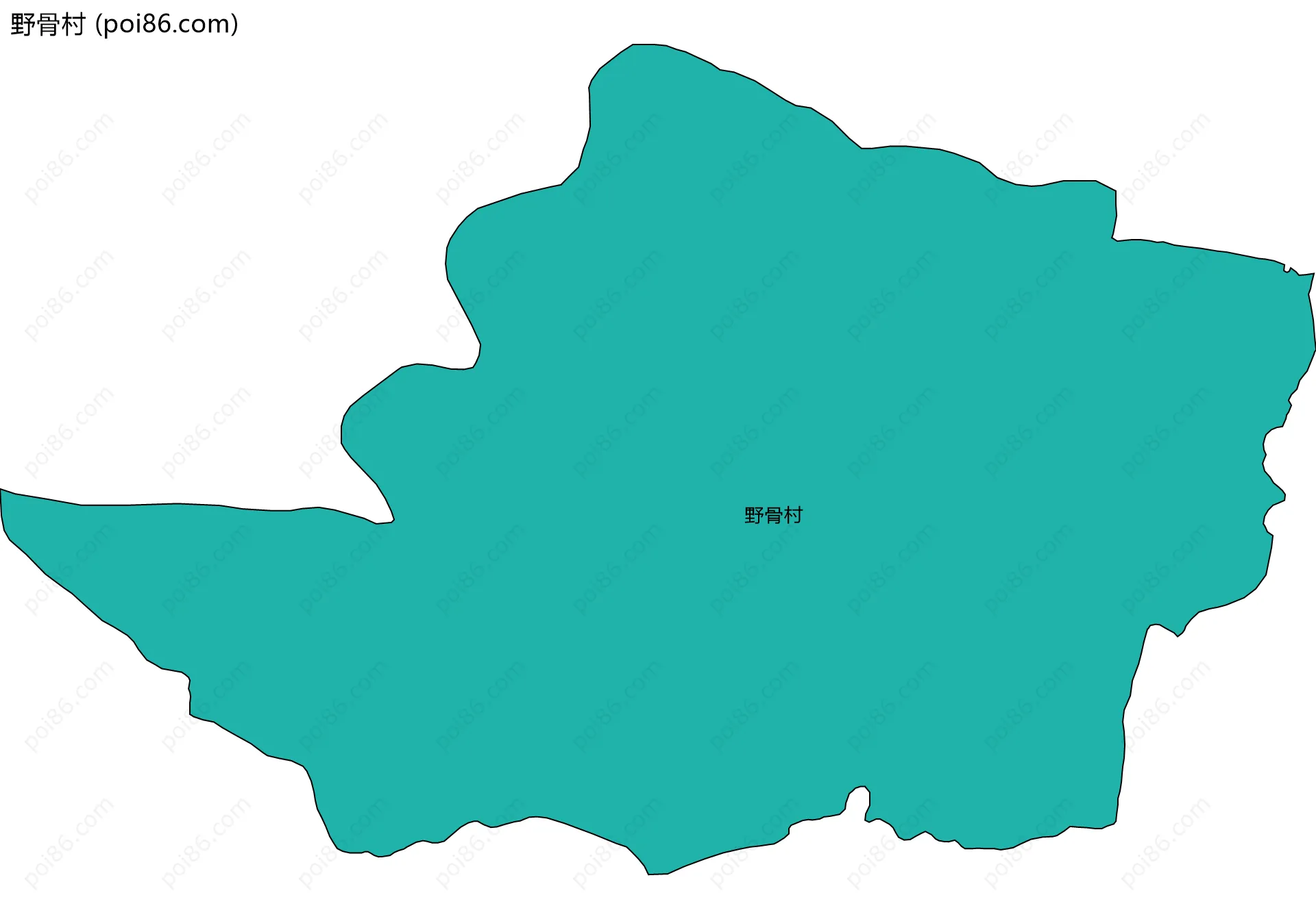 野骨村边界地图