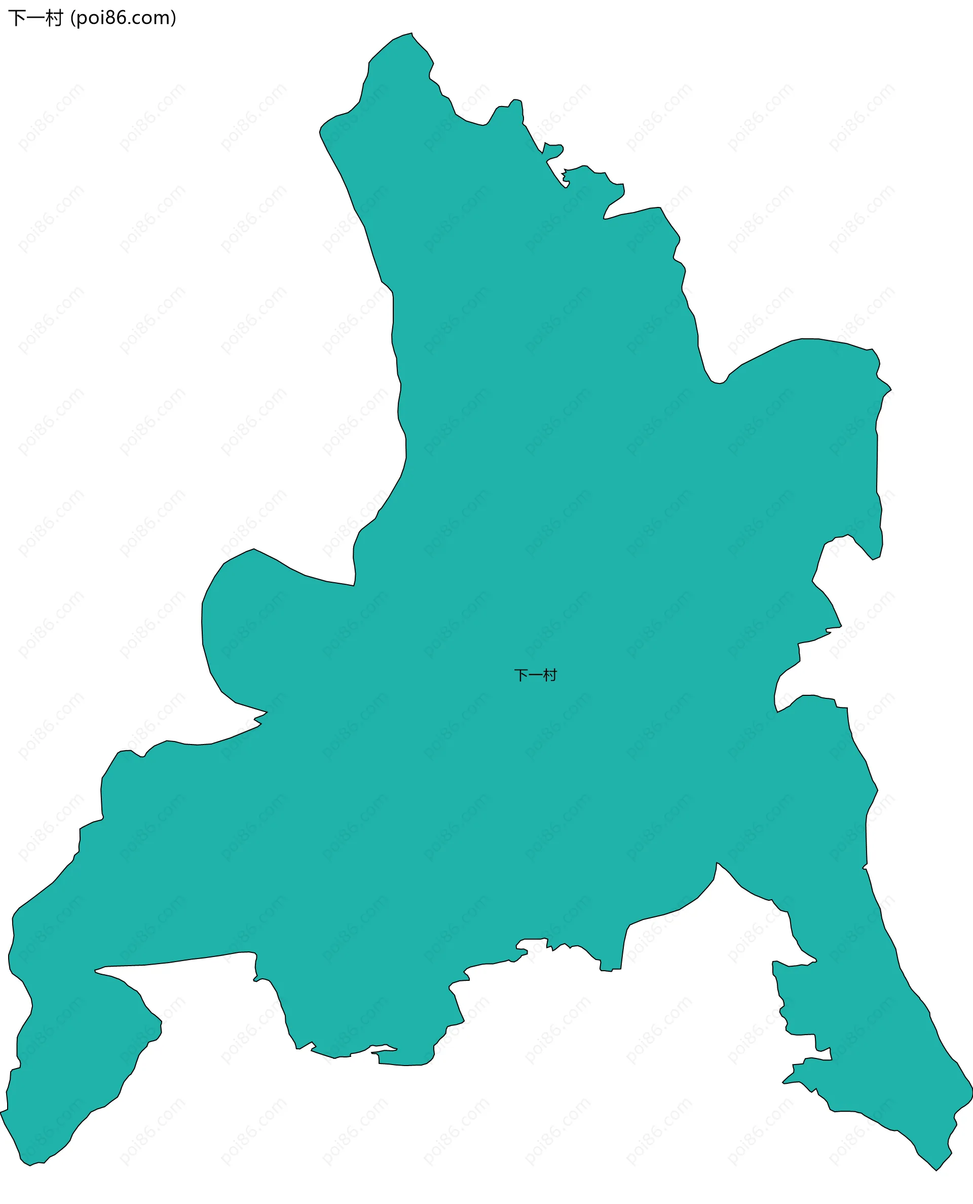 下一村边界地图