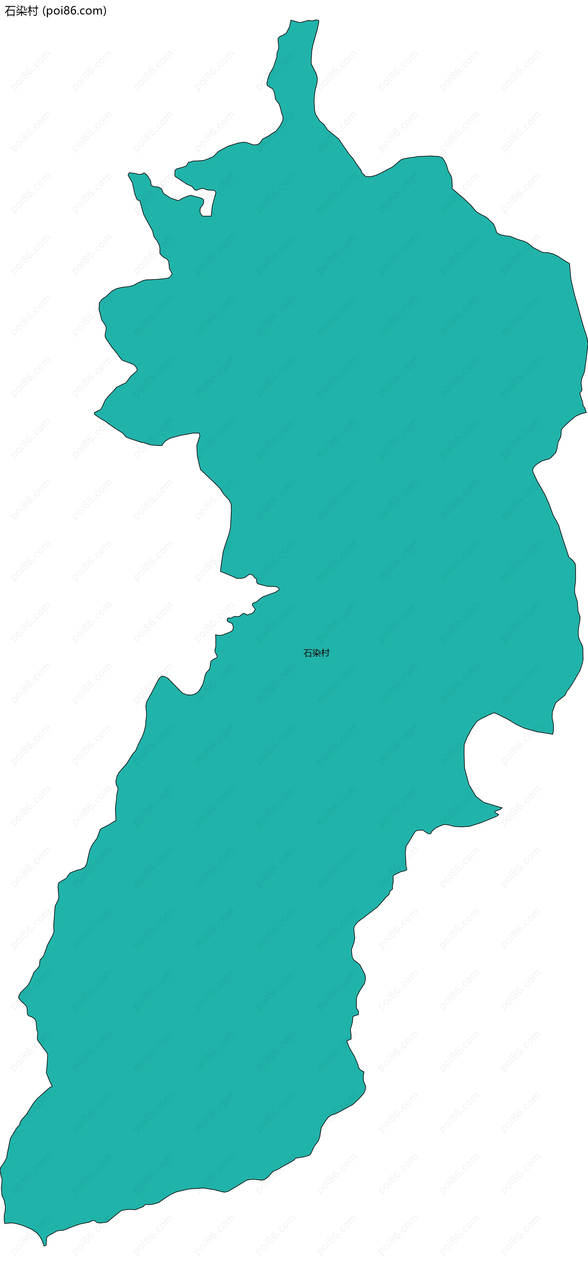 石染村边界地图