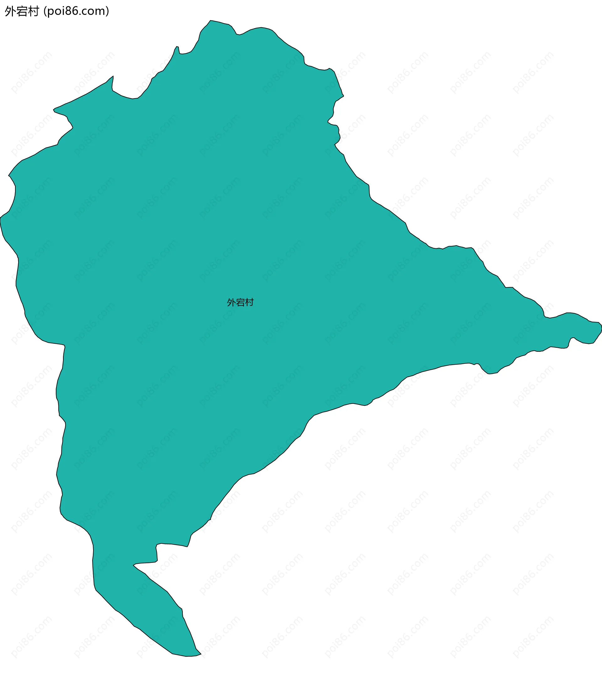 外宕村边界地图