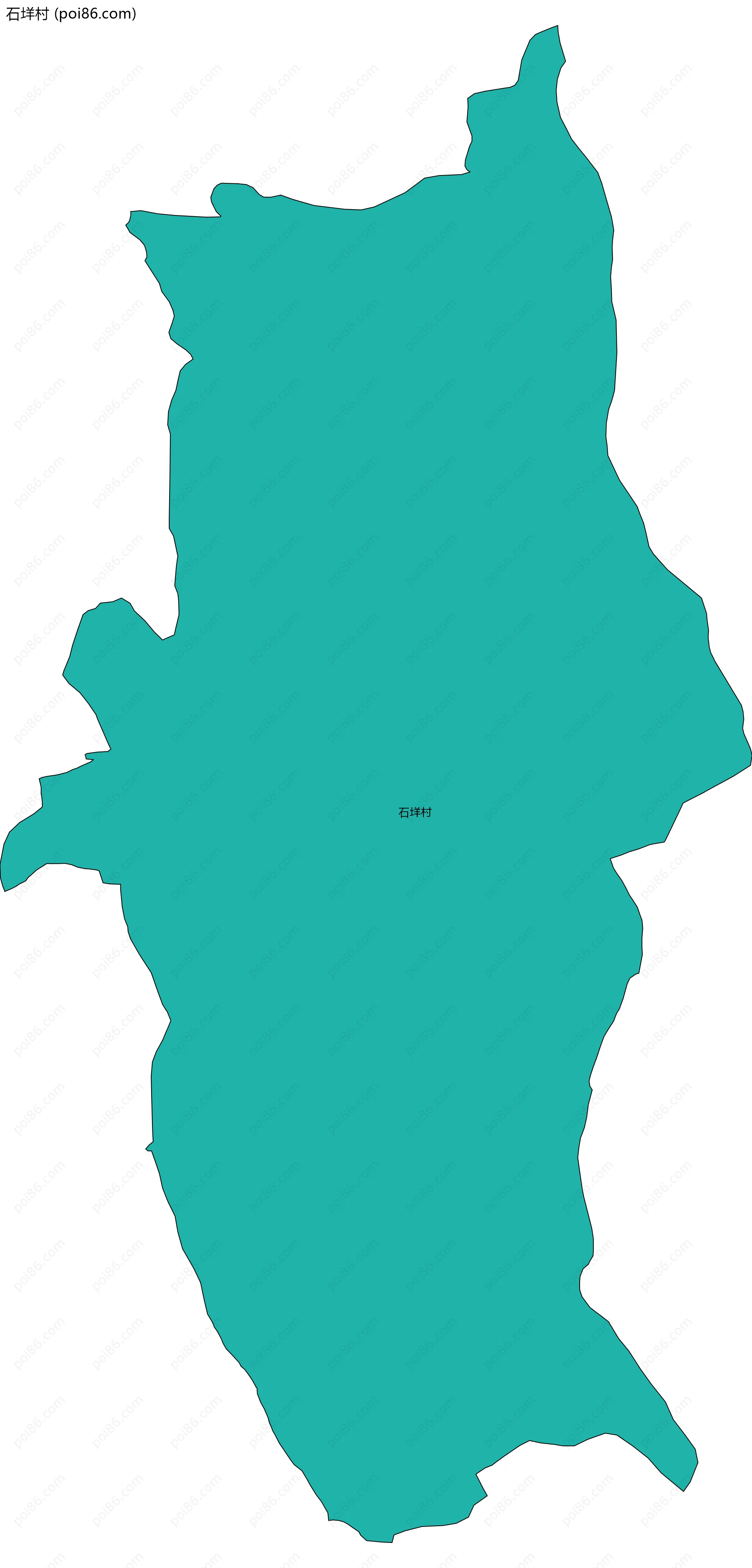 石垟村边界地图