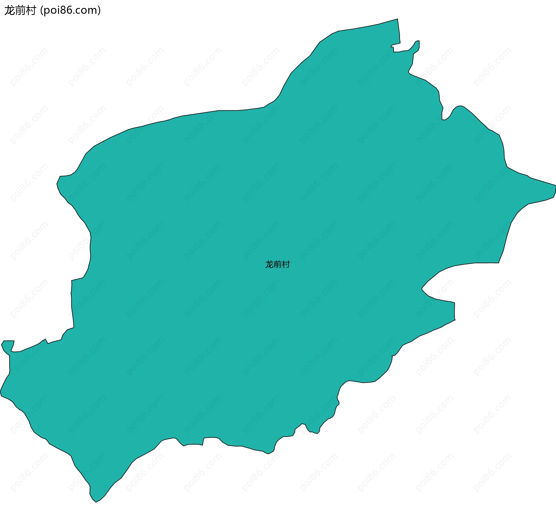 龙前村边界地图