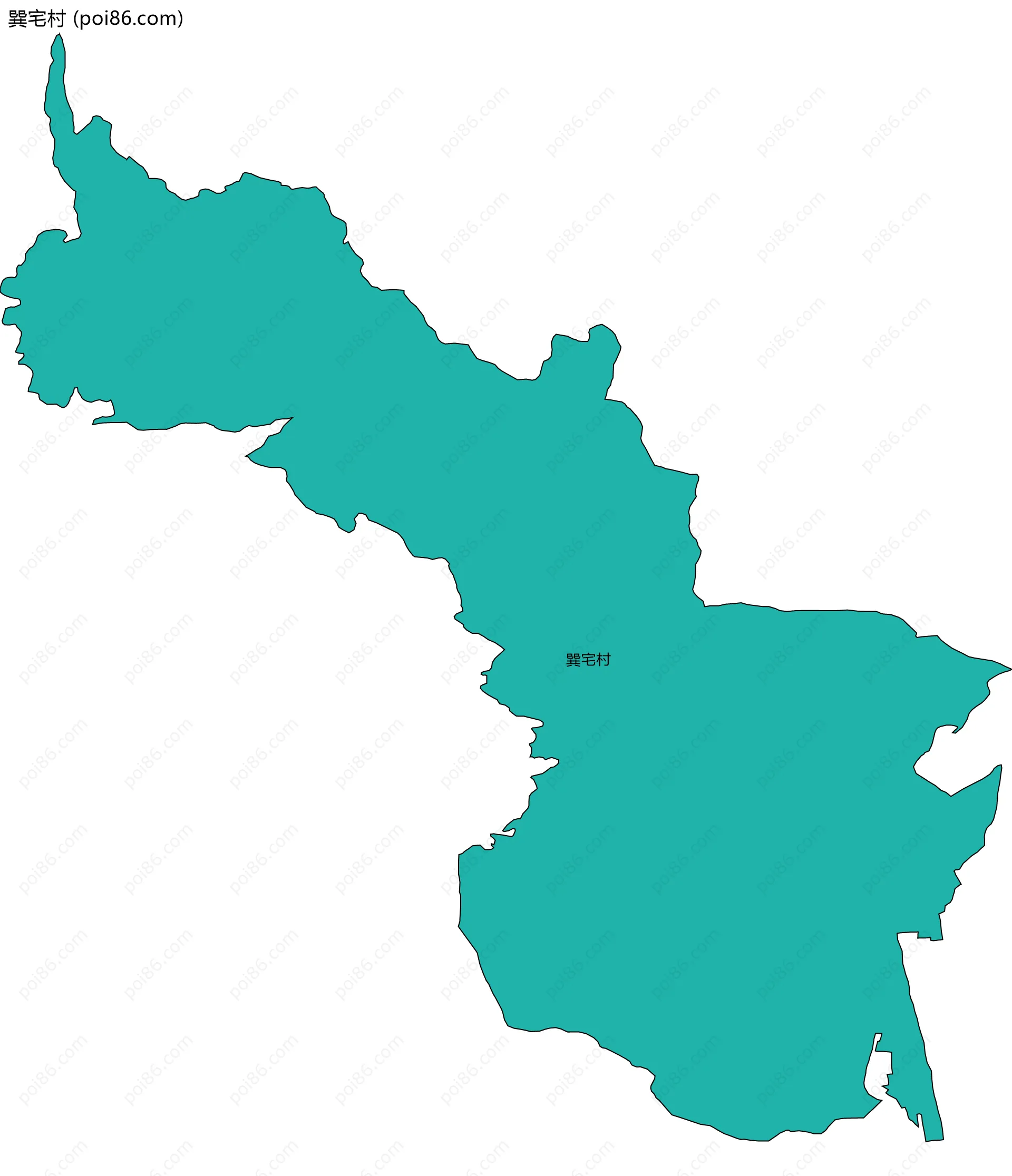 巽宅村边界地图