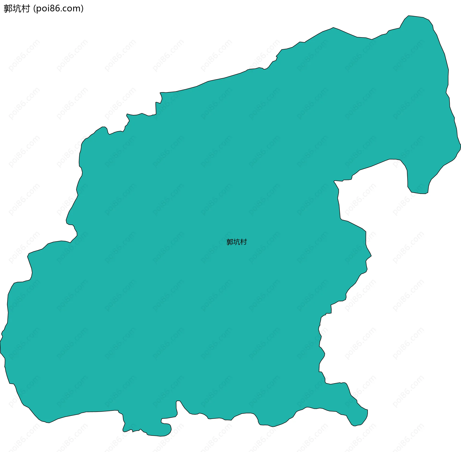 郭坑村边界地图