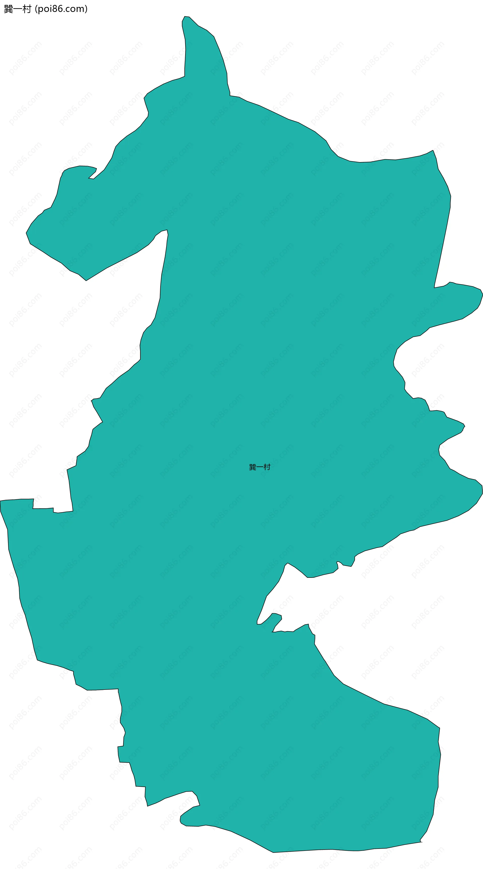 巽一村边界地图