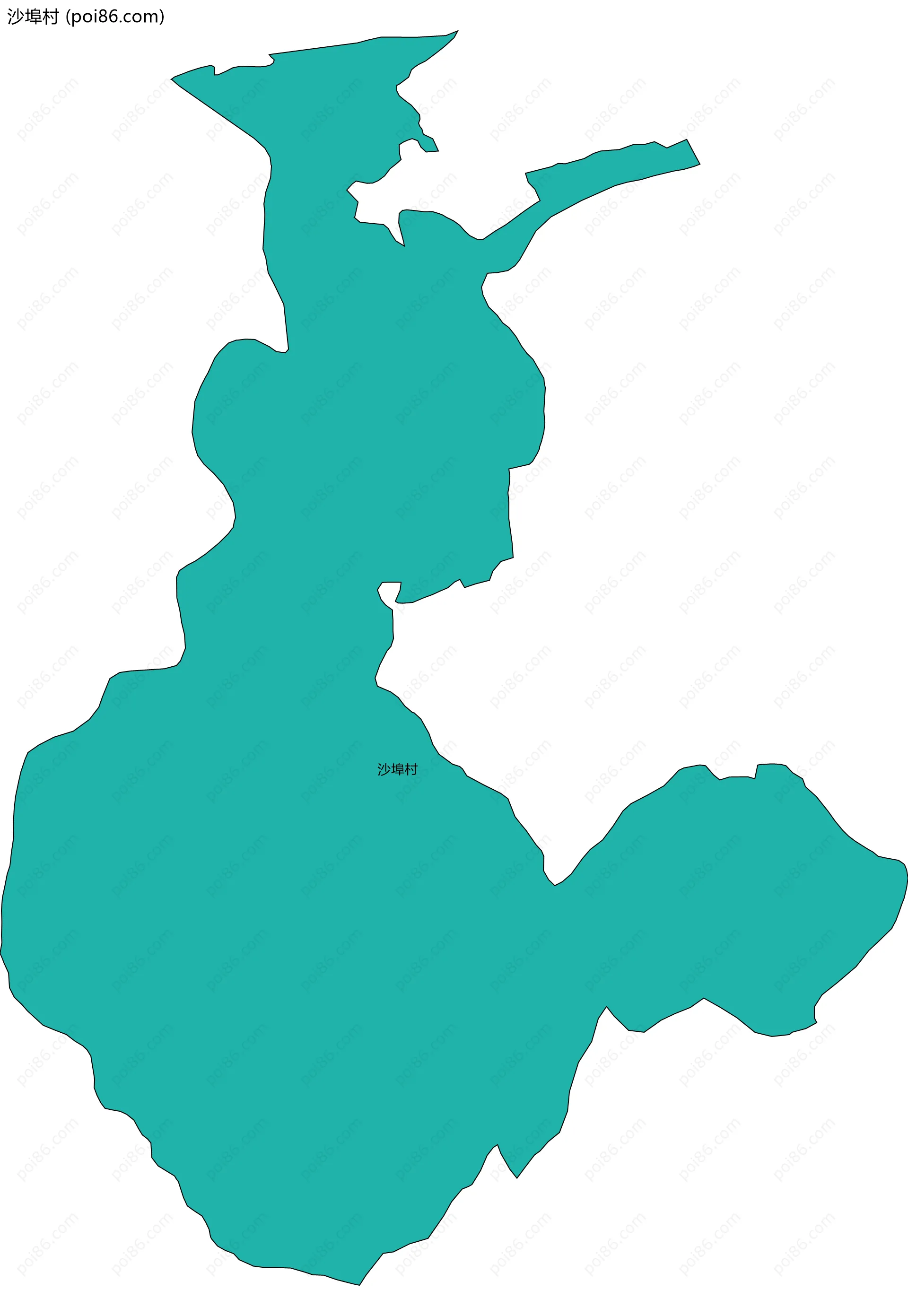 沙埠村边界地图