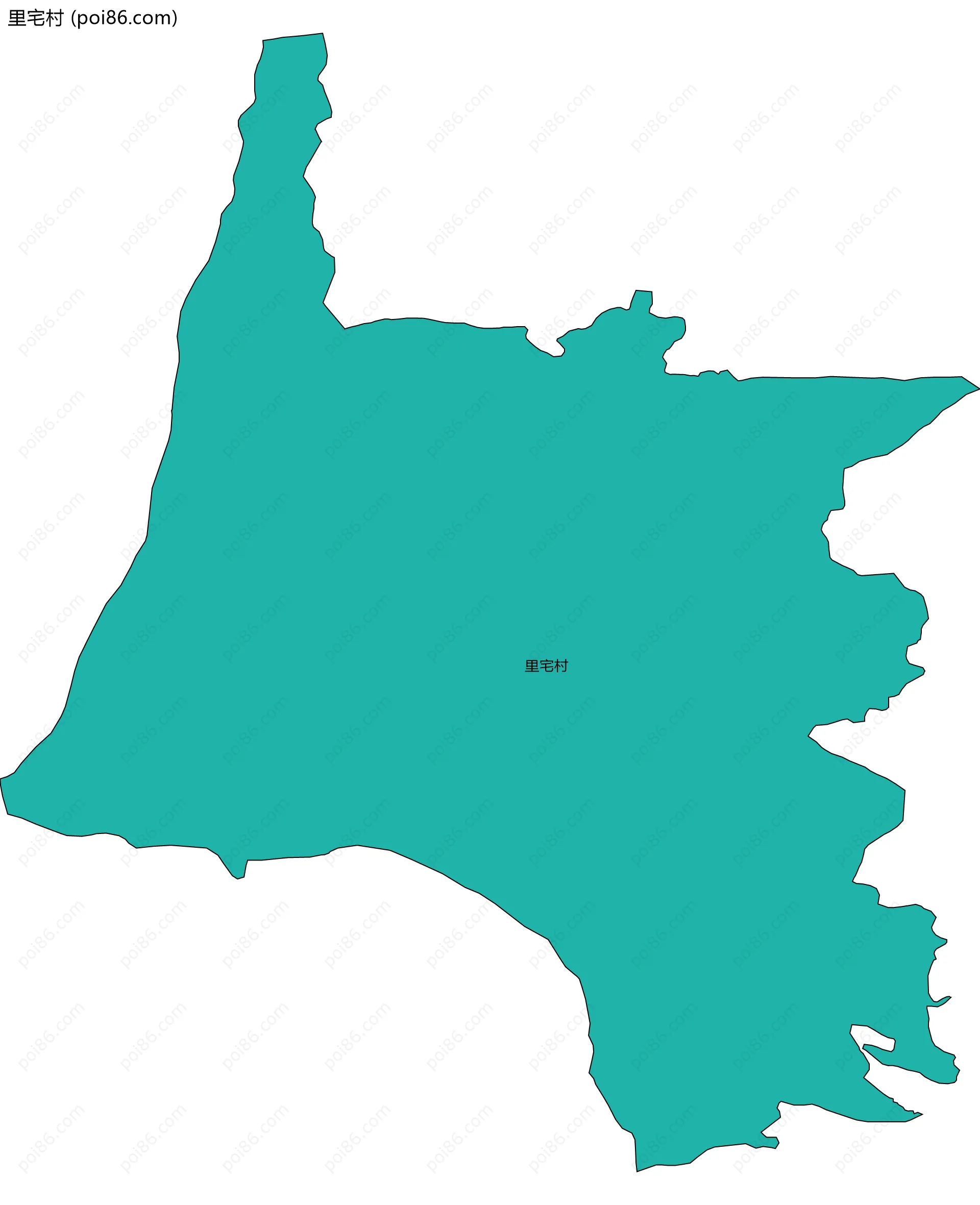 里宅村边界地图