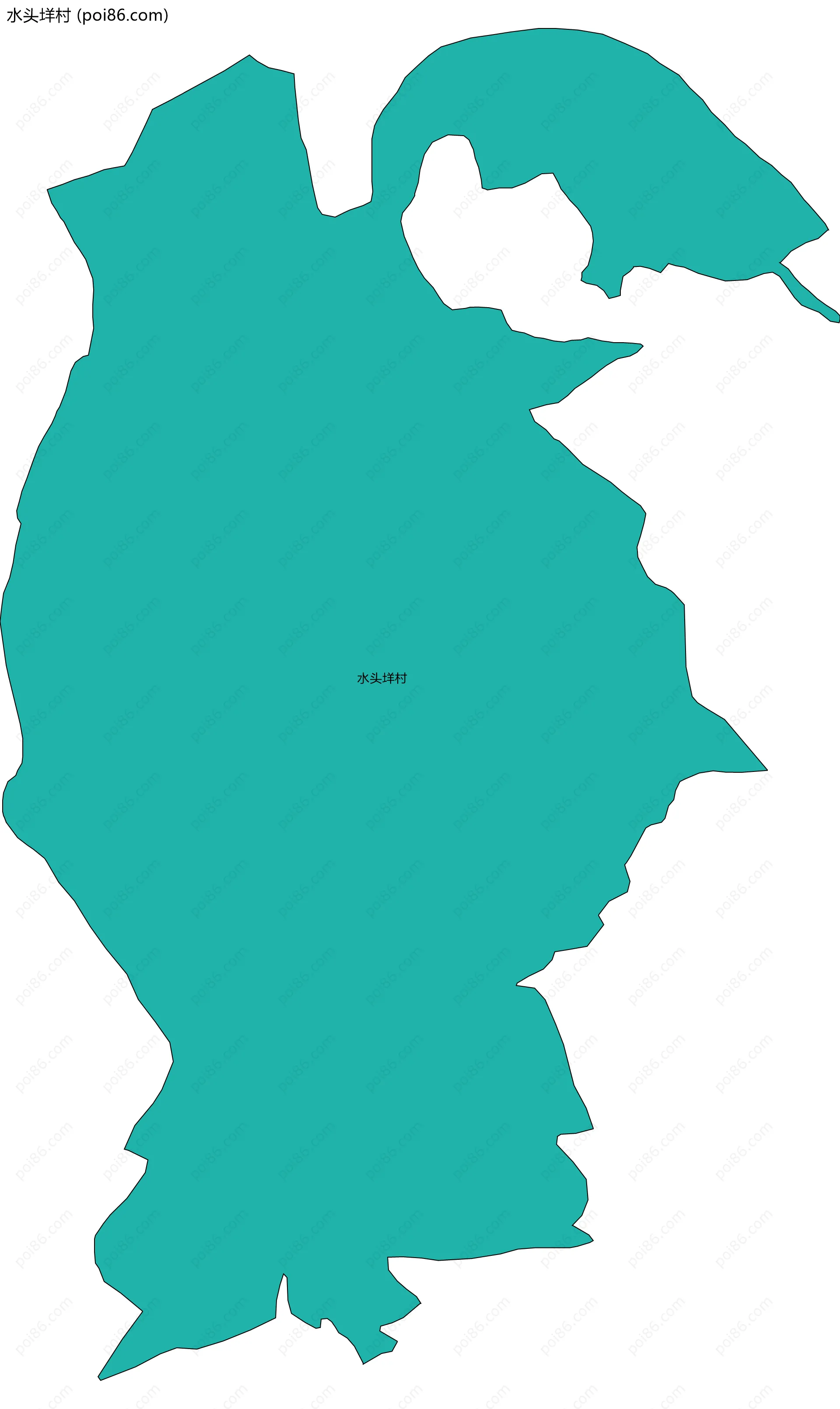 水头垟村边界地图