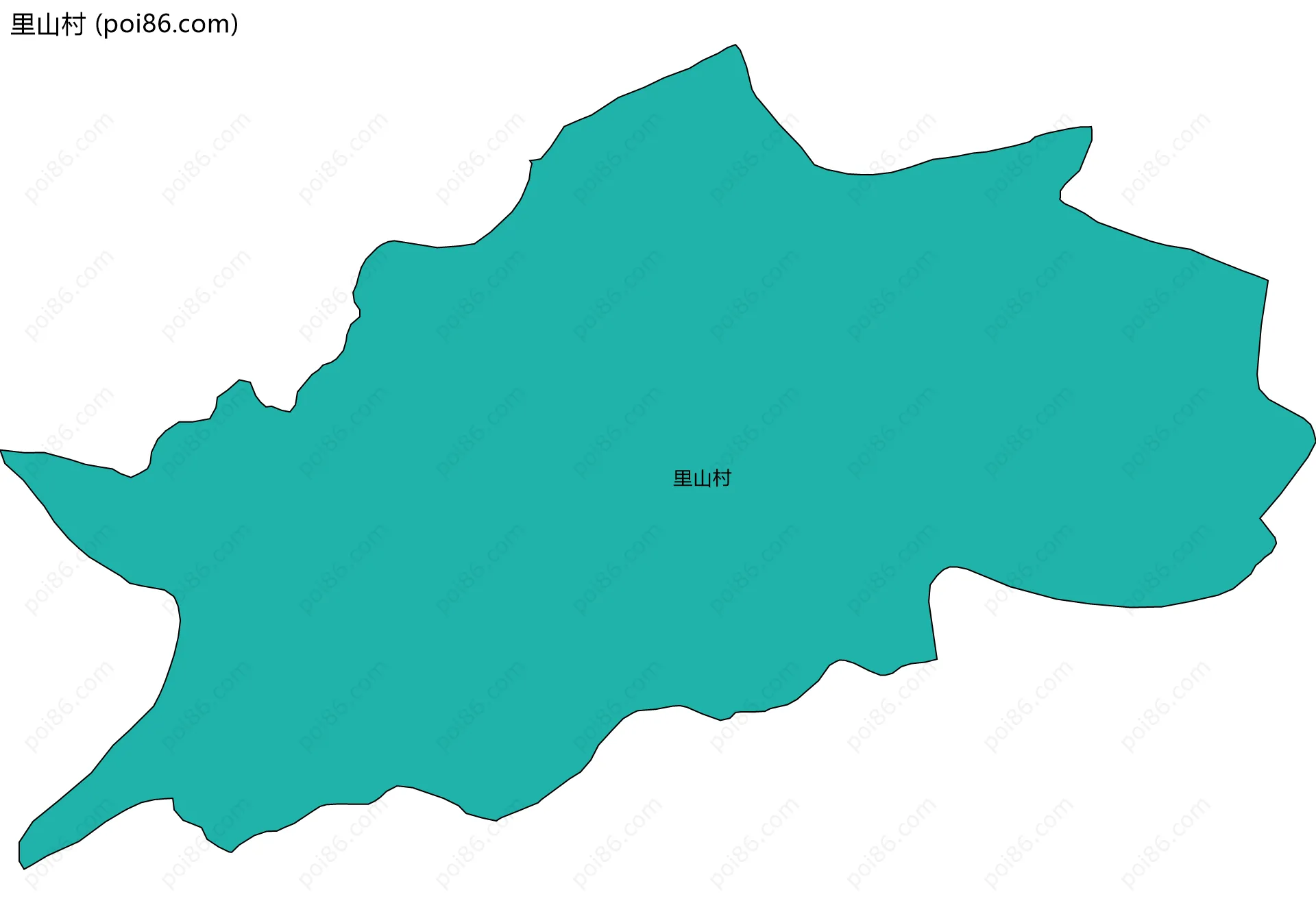 里山村边界地图
