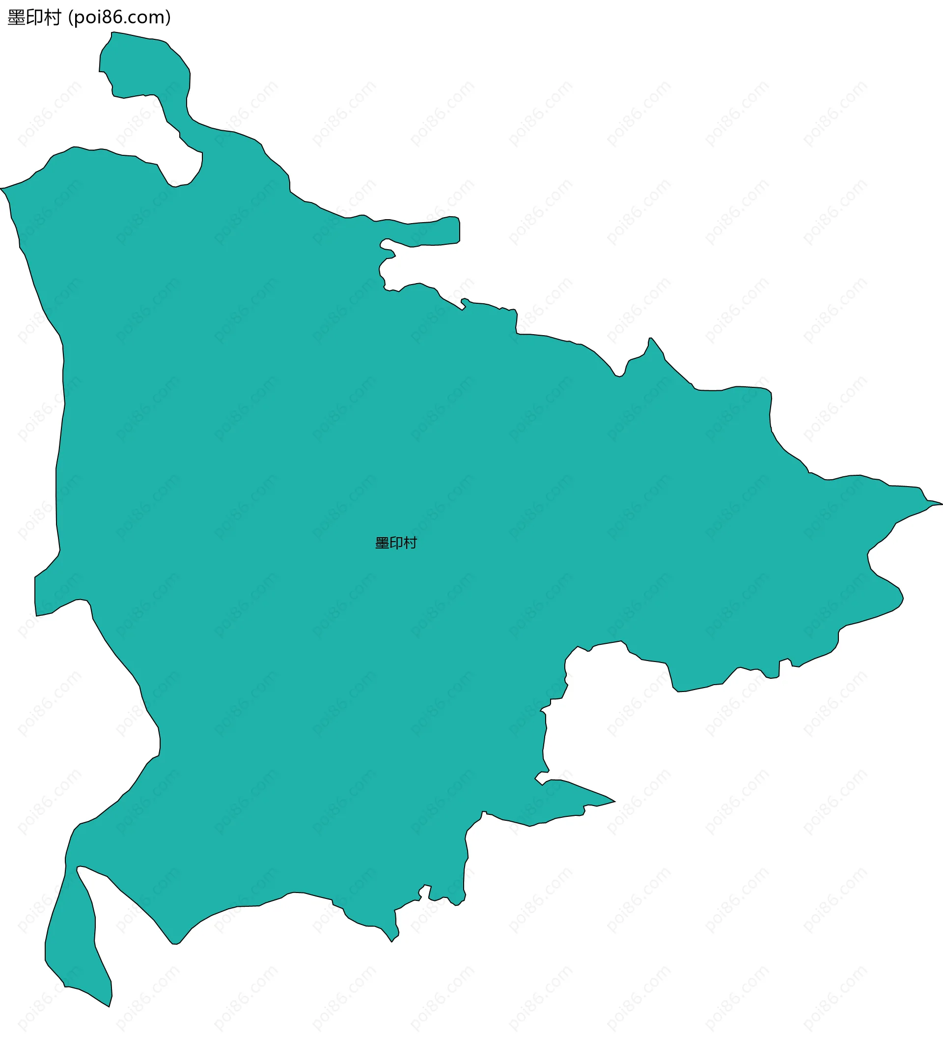 墨印村边界地图