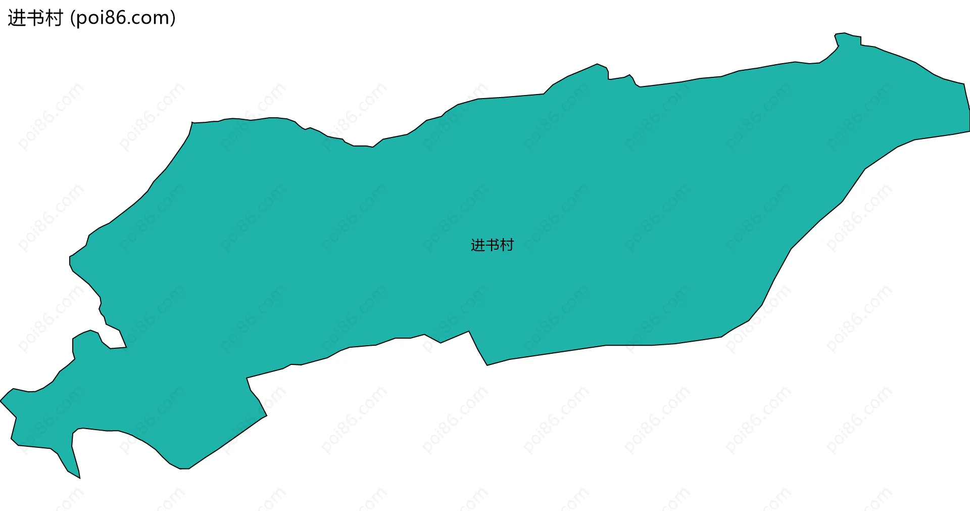 进书村边界地图