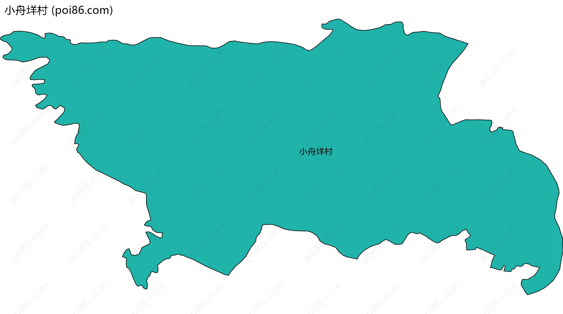 小舟垟村边界地图