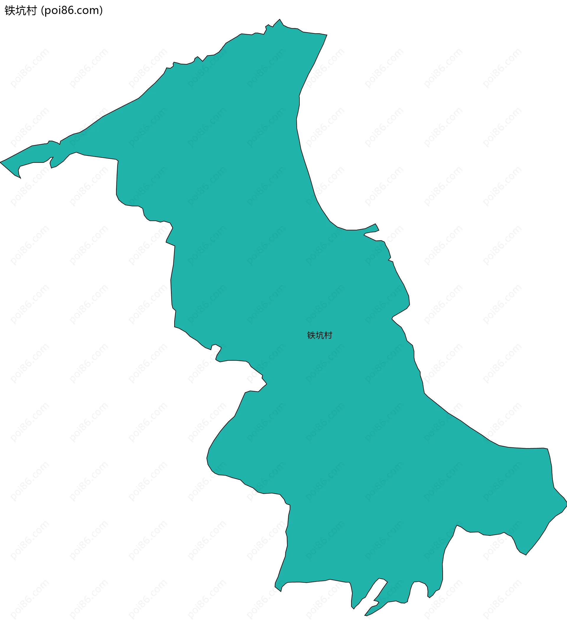铁坑村边界地图