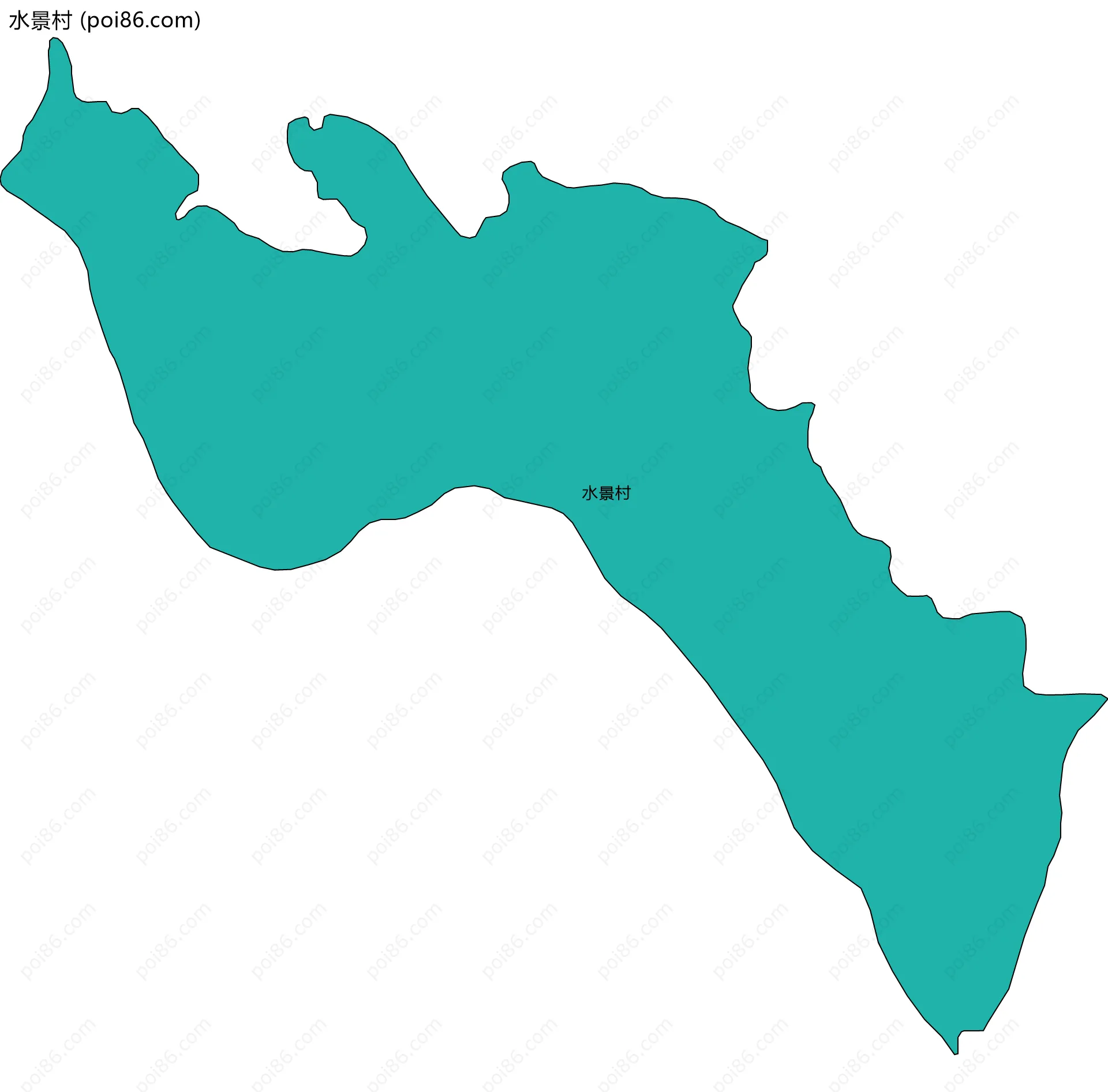 水景村边界地图