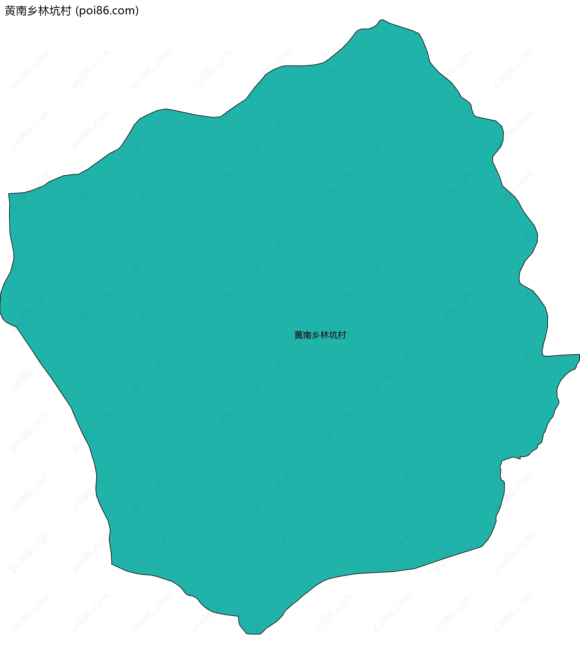 黄南乡林坑村边界地图