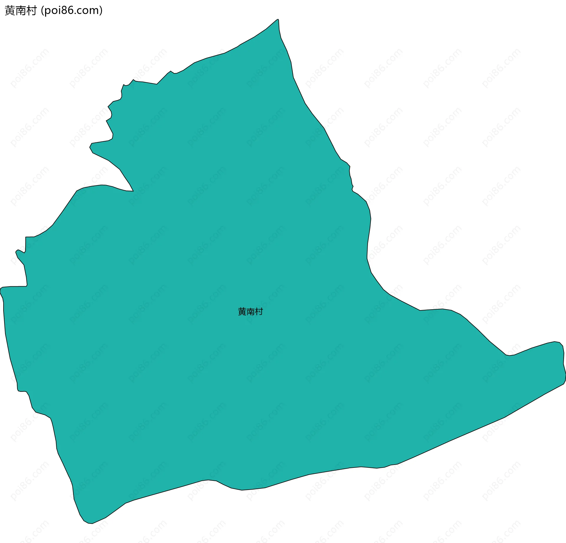 黄南村边界地图