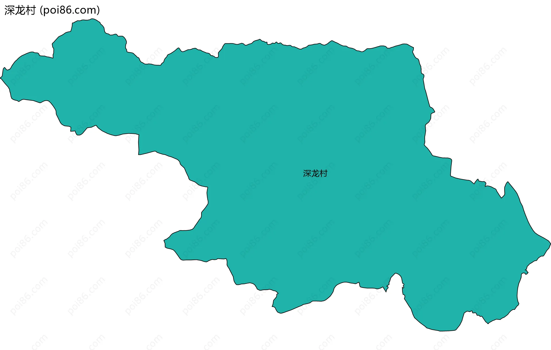 深龙村边界地图