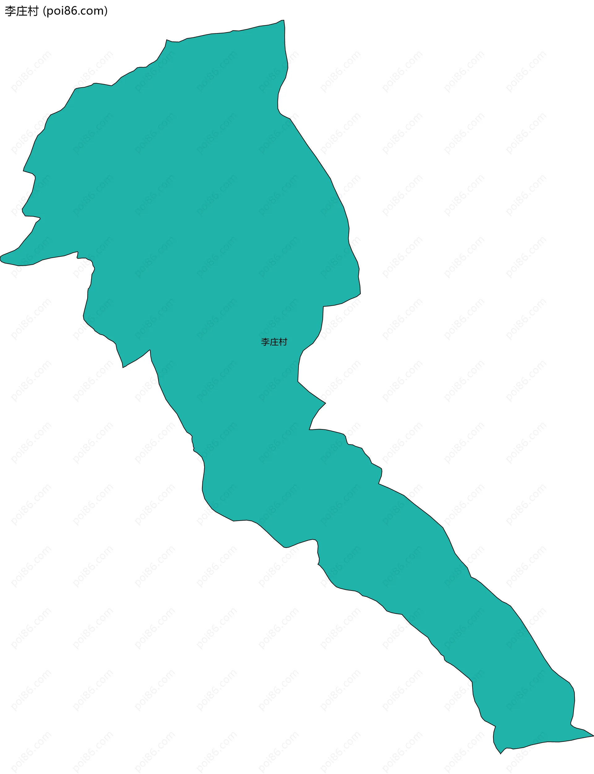 李庄村边界地图