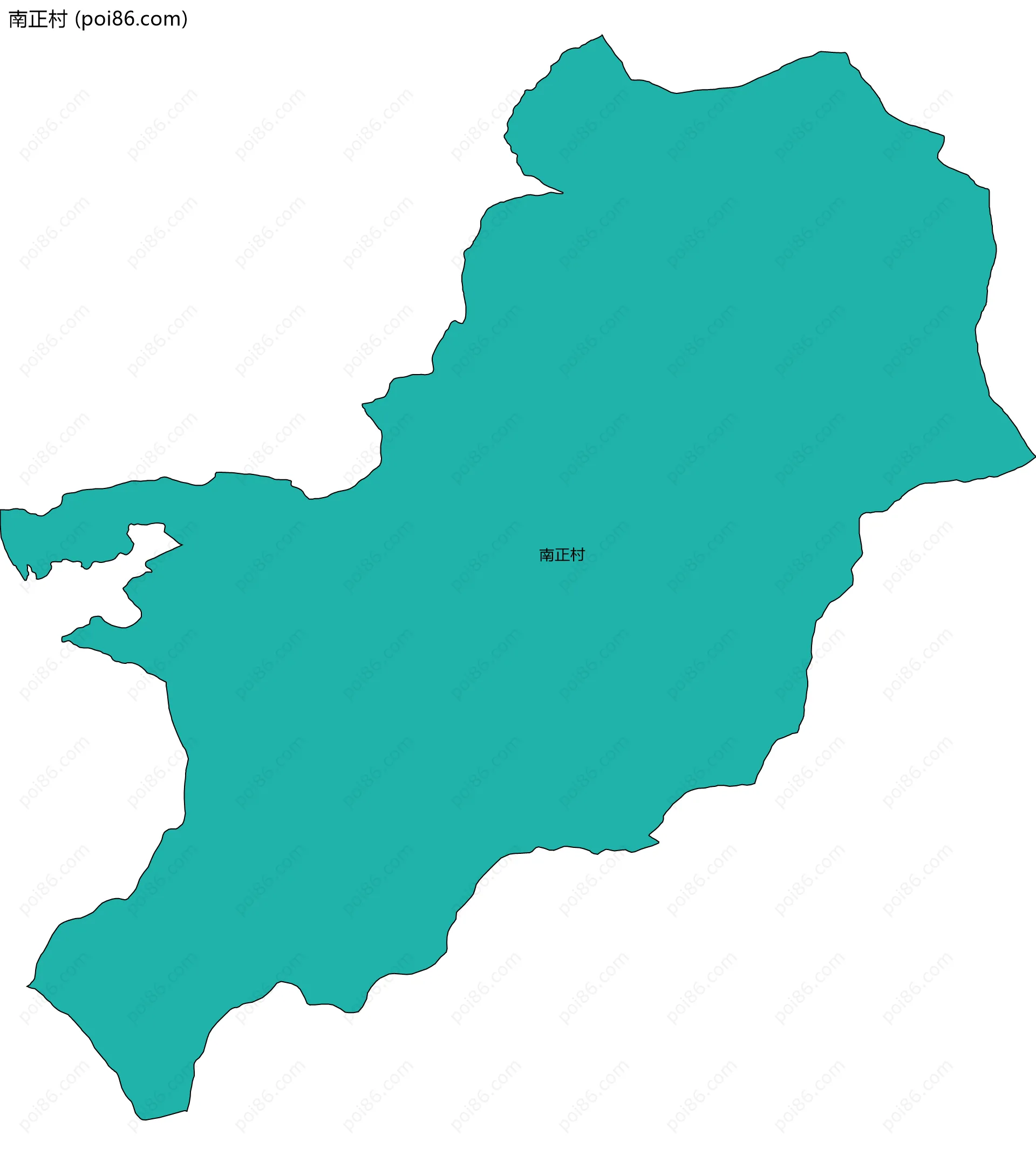 南正村边界地图