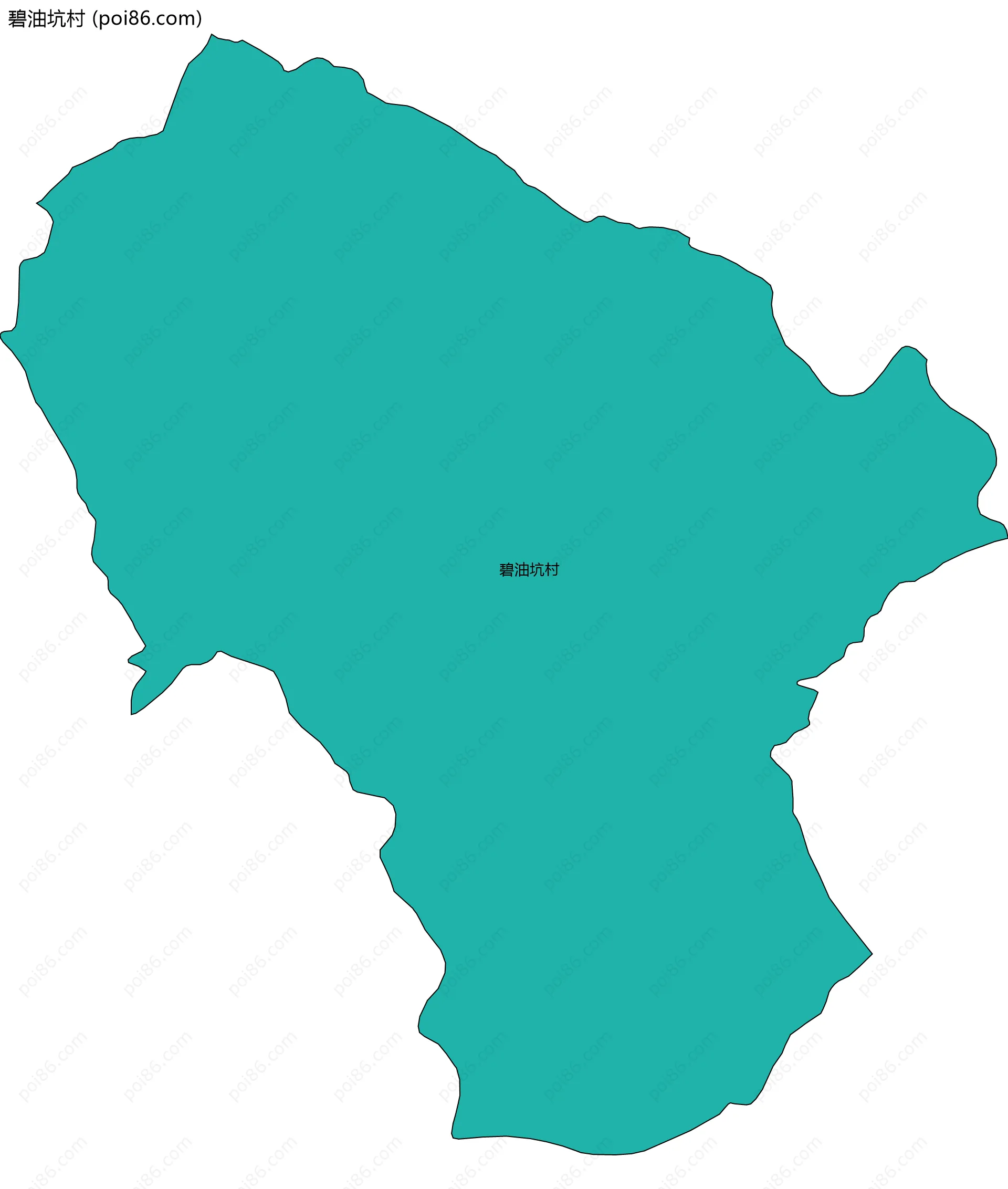 碧油坑村边界地图