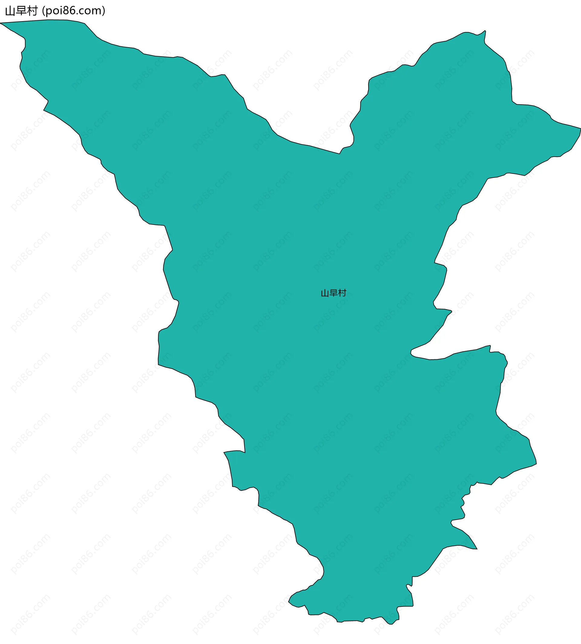 山早村边界地图